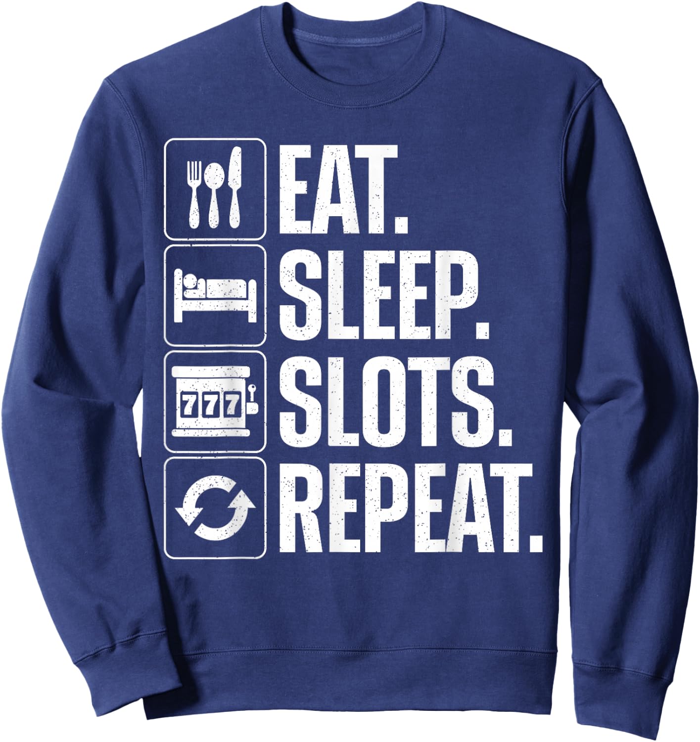 Slot Machine Art Women Gambling Casino Slot Machine Sweatshirt - Sweatshirt | Navy