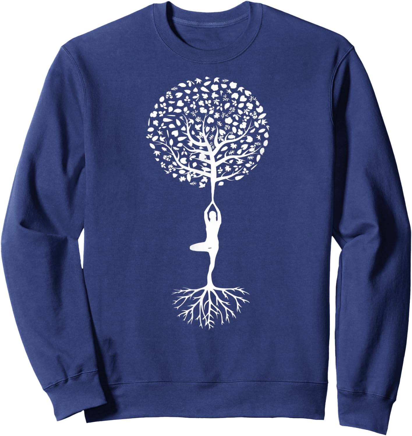 Tree Pose Yoga Sweatshirt - Sweatshirt | Navy