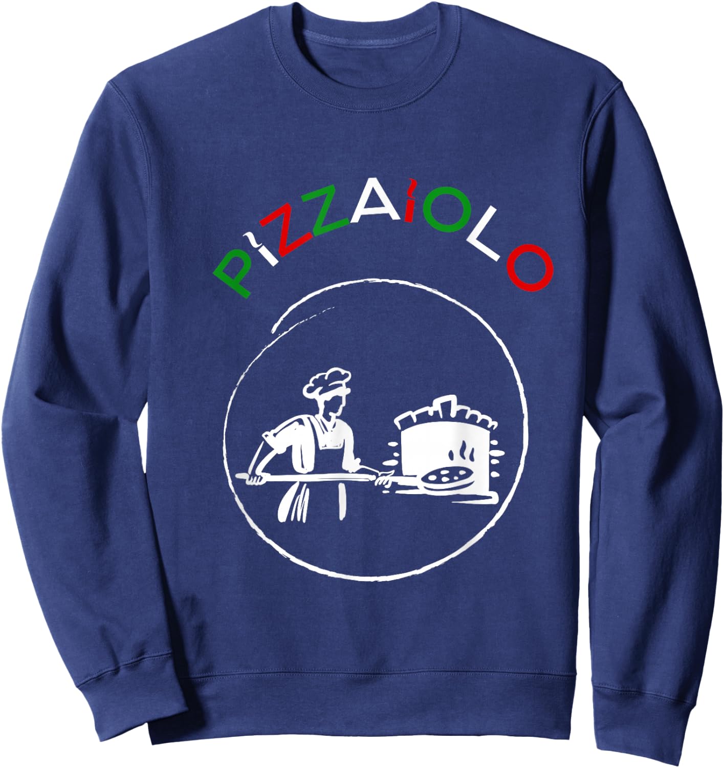 Pizzaiolo with pizzaiolo , Black, S Sweatshirt - Sweatshirt | Navy