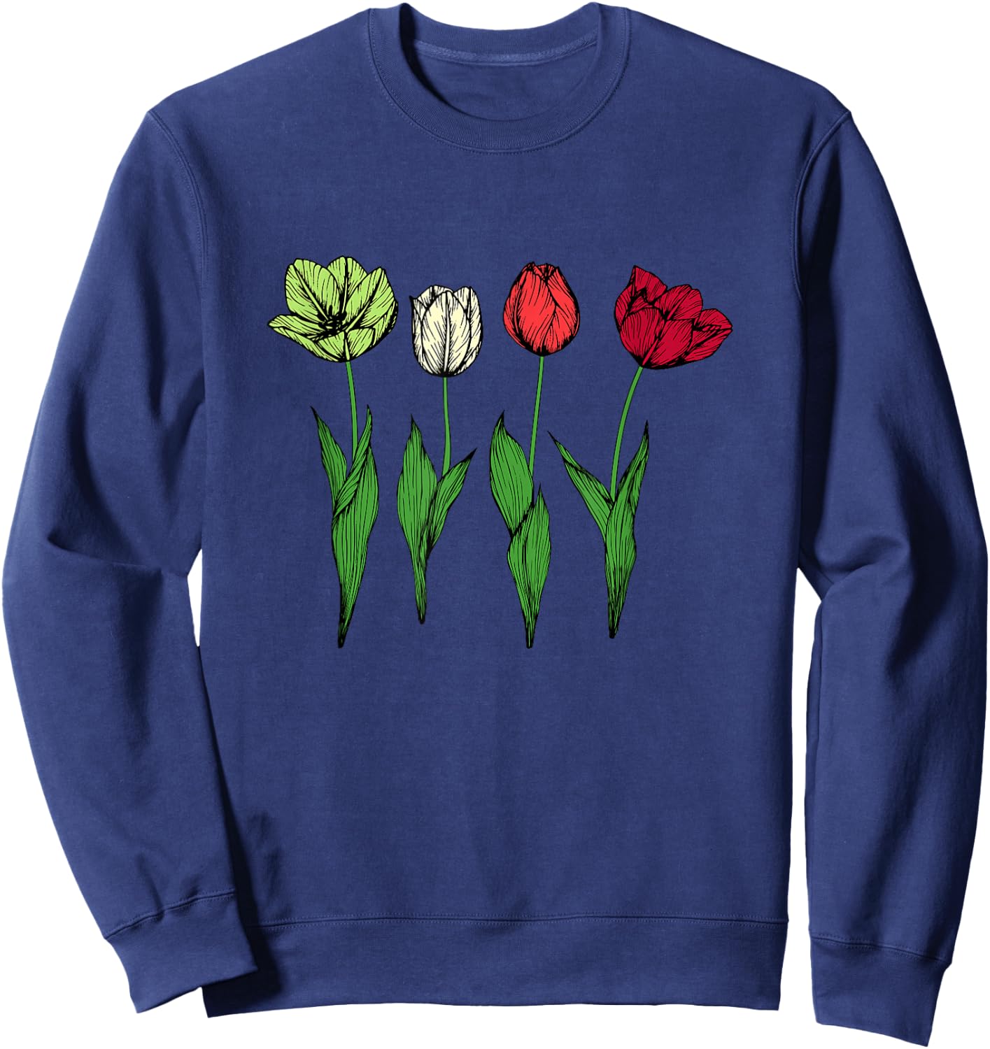 Tulpen Blumen Hobbygärtner Gärtner - Garten Tulpe Sweatshirt - Sweatshirt | Navy