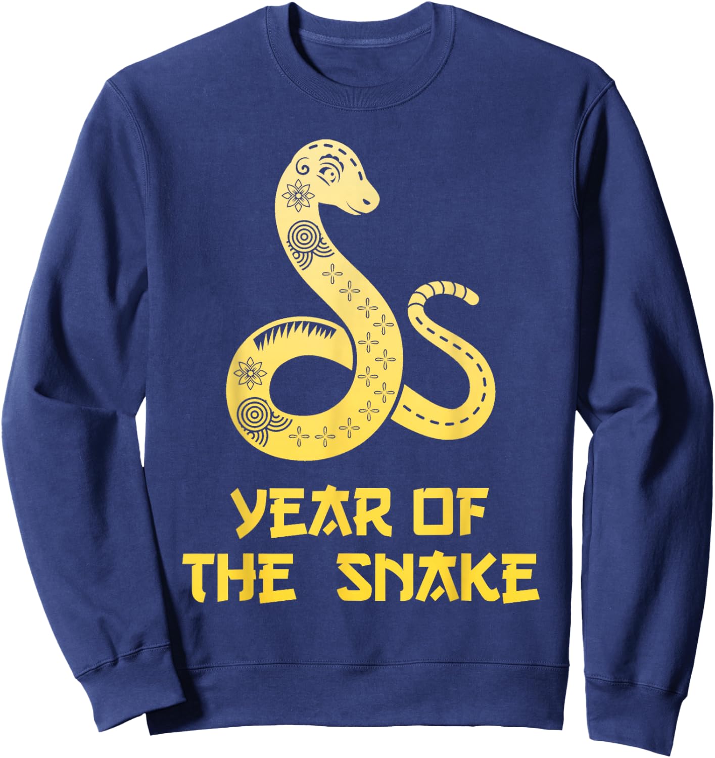 Chinese New Year 2025 Snake Red Chinese Year Women Men Sweatshirt - Sweatshirt | Navy