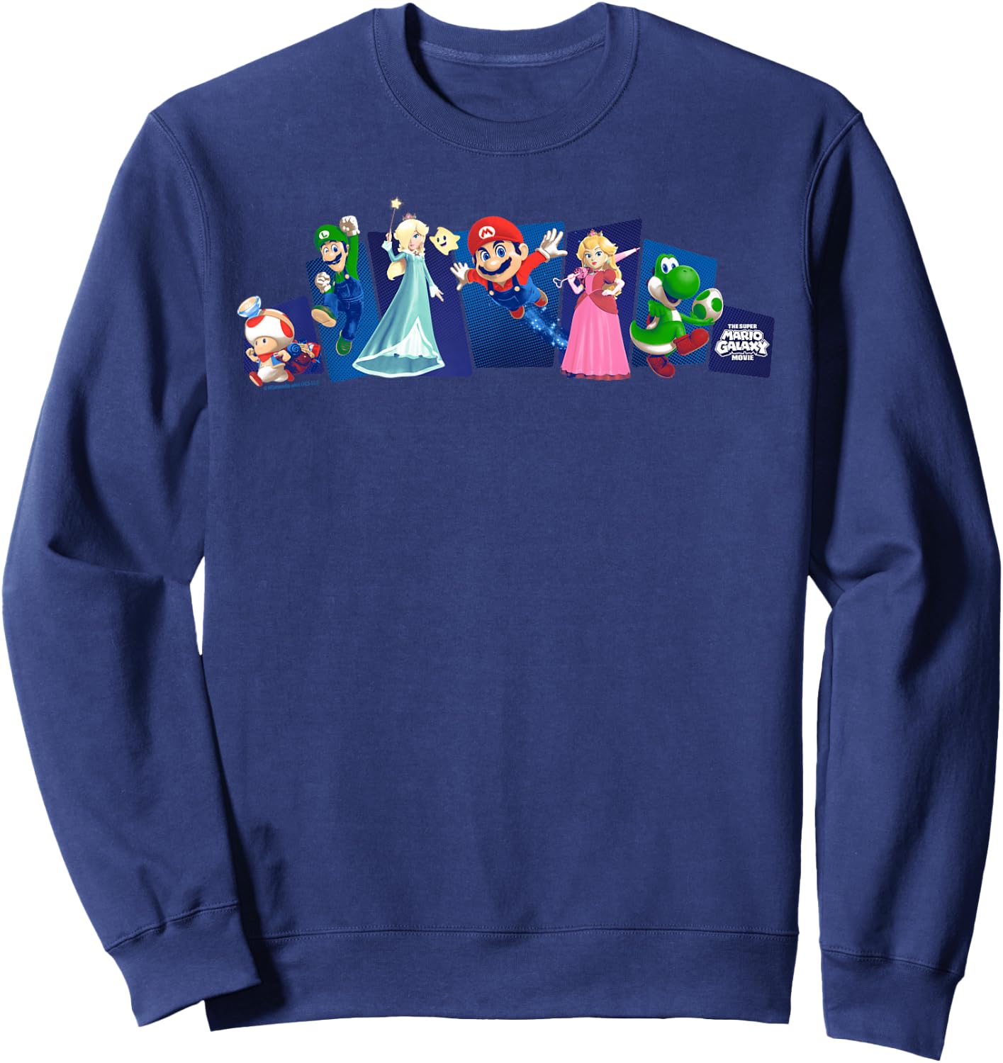 The Super Mario Galaxy Movie Heroes In Action Sweatshirt - Sweatshirt | Navy