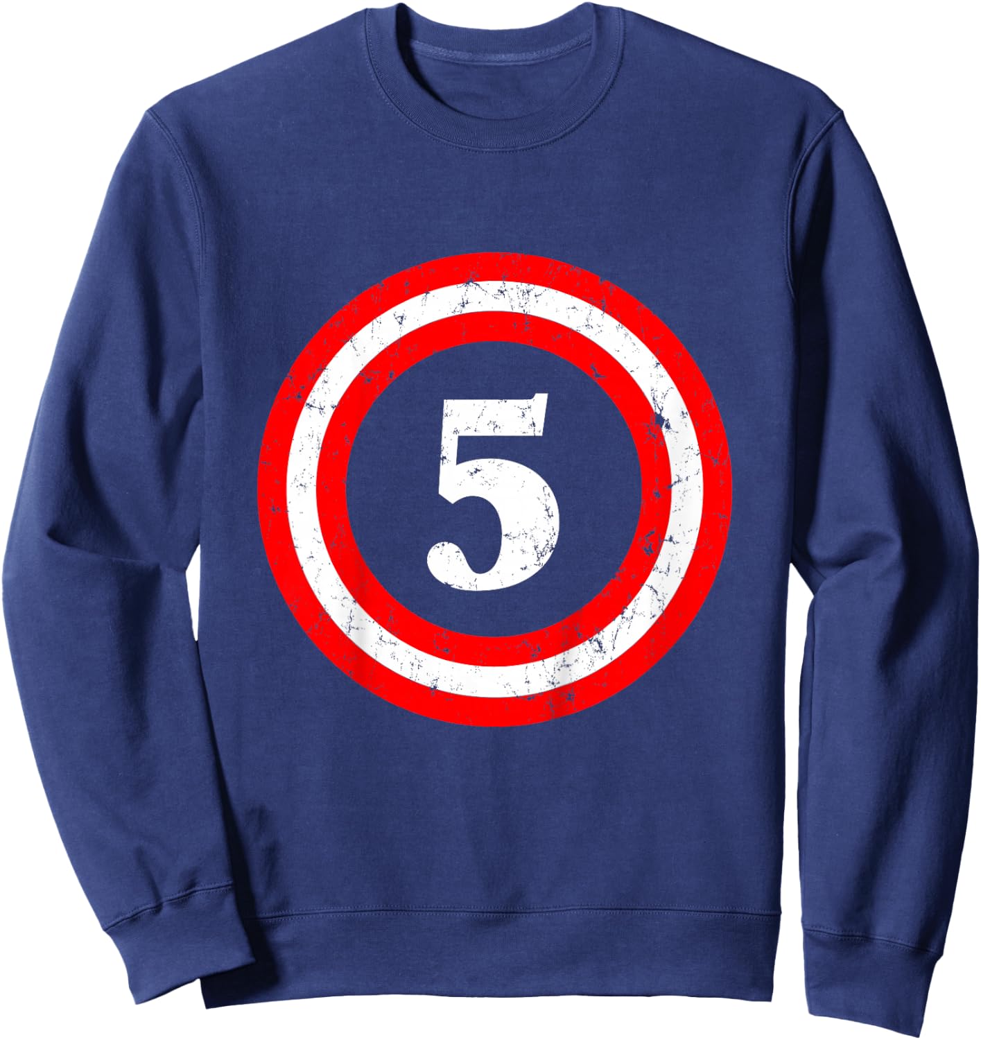 Captain 5th Birthday - Gift Five Years Old Youth Kids Sweatshirt - Sweatshirt | Navy