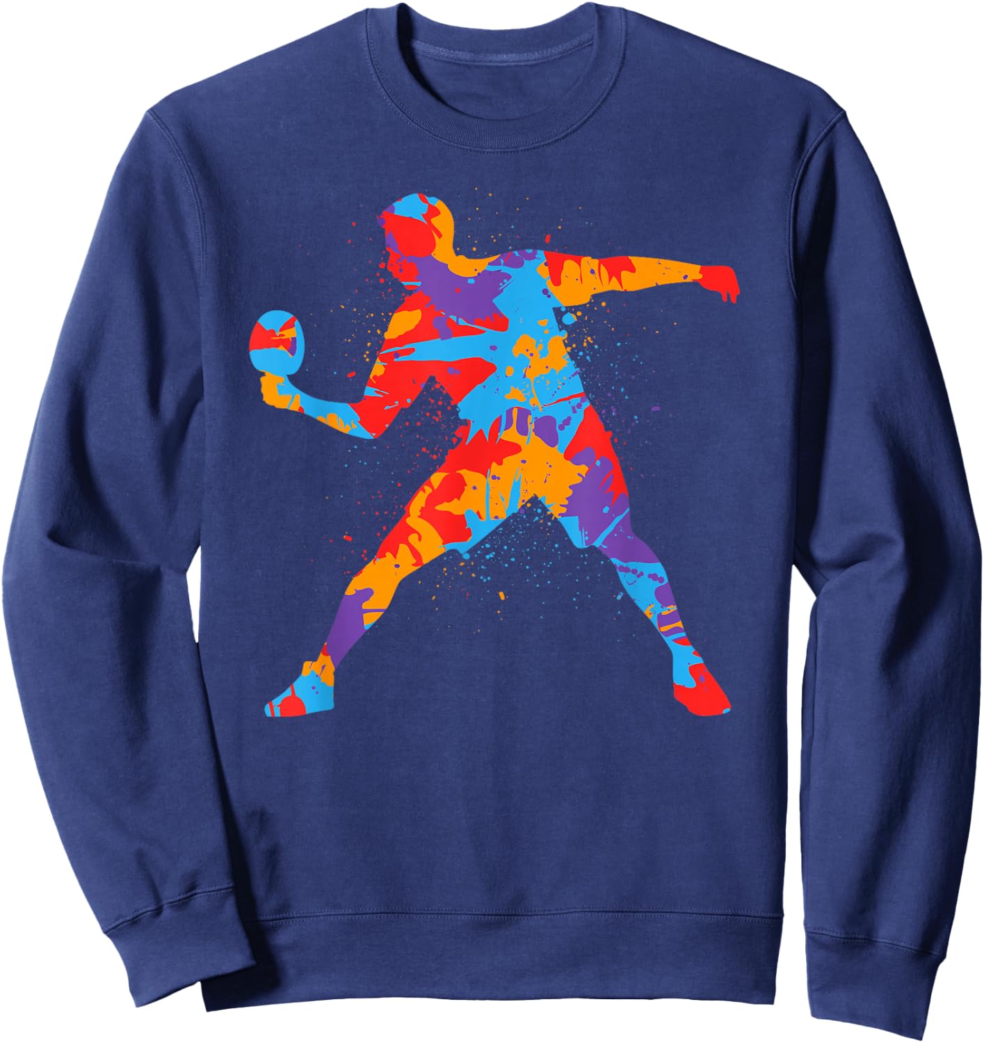 Table Tennis Player Colourful Children's Boys Table Tennis , black Sweatshirt - Sweatshirt | Navy