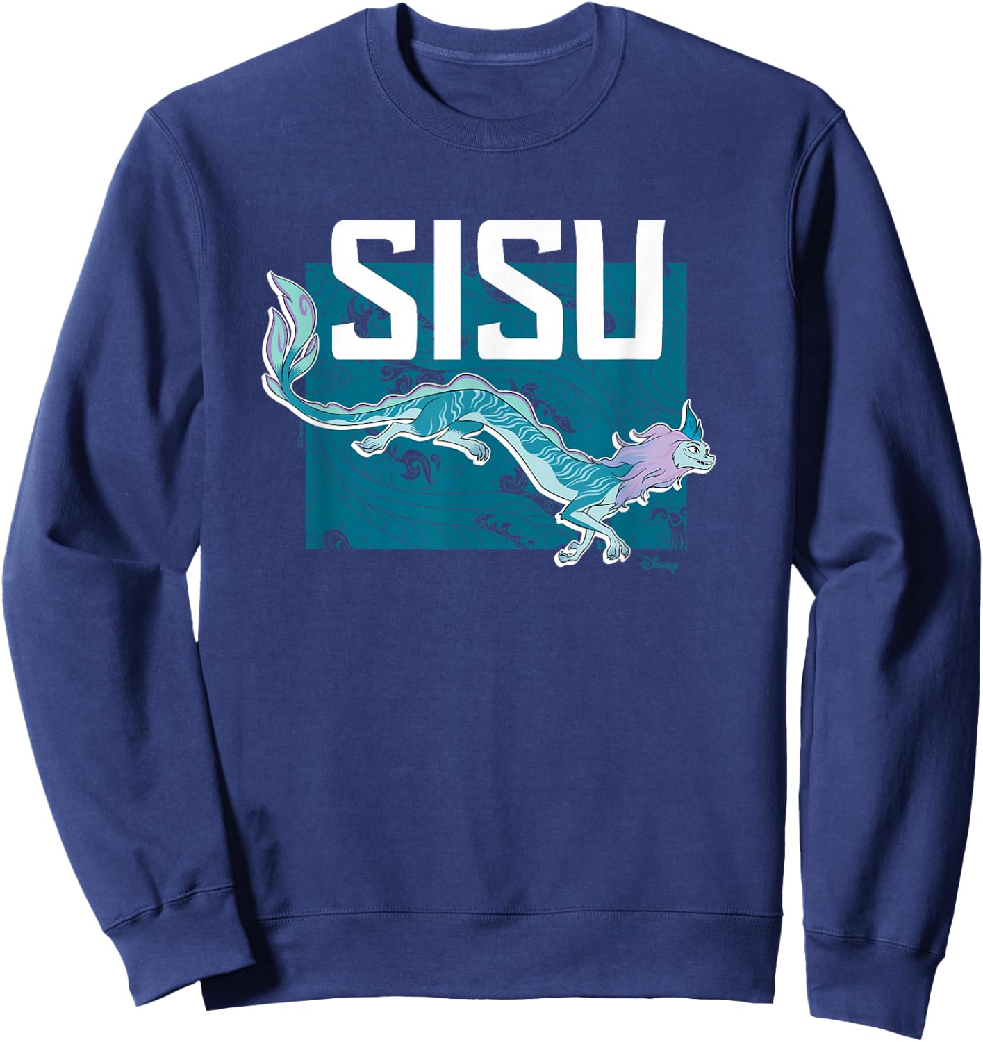 Raya and the Last Dragon - Sisu Water Pattern Sweatshirt - Sweatshirt | Navy