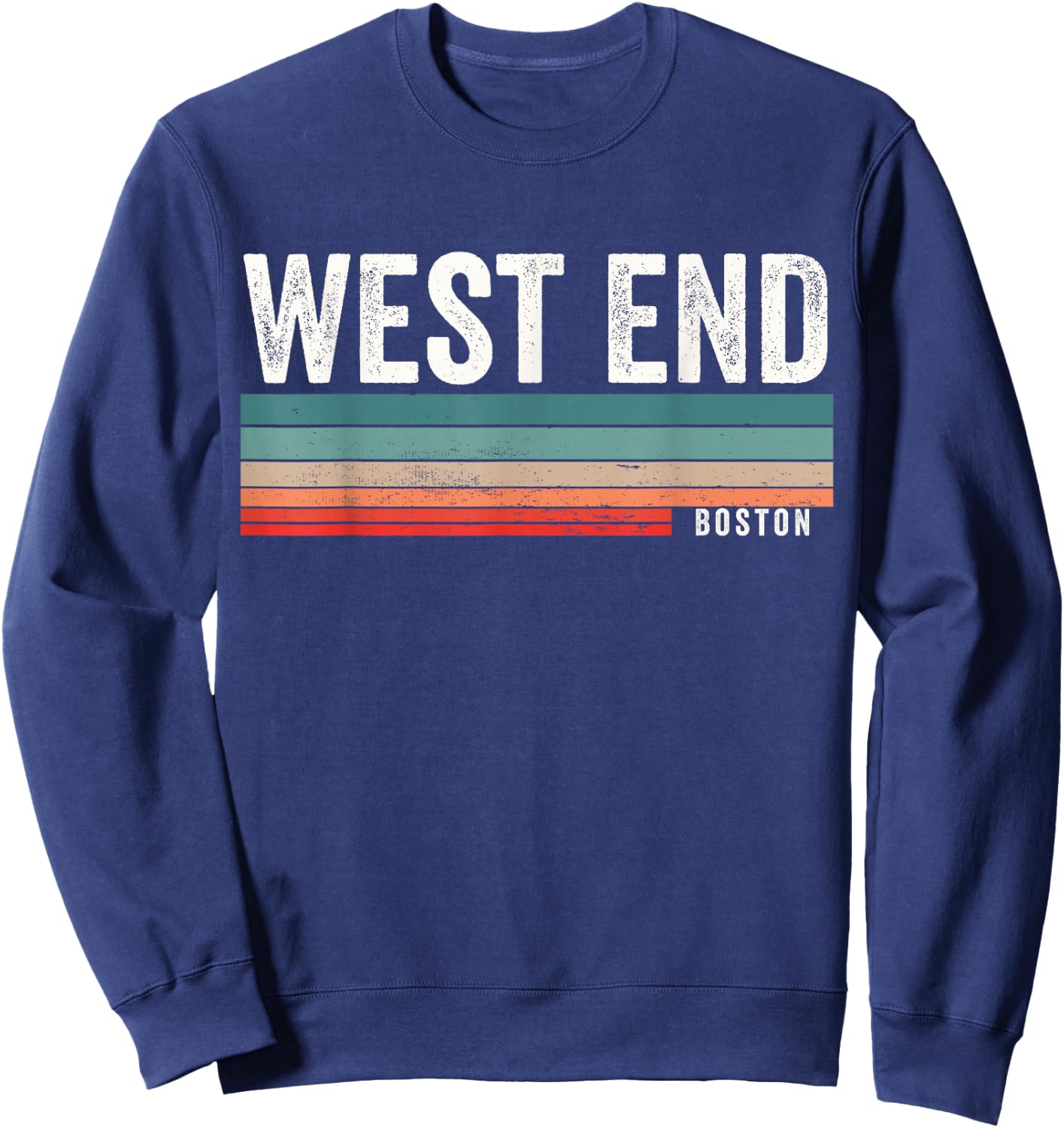 West End Boston Massachusetts, West End Sweatshirt - Sweatshirt | Navy