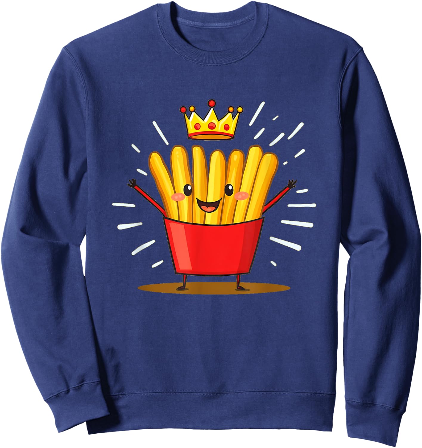 Costume with Crown Funny Adult Kids Sweatshirt - Sweatshirt | Navy