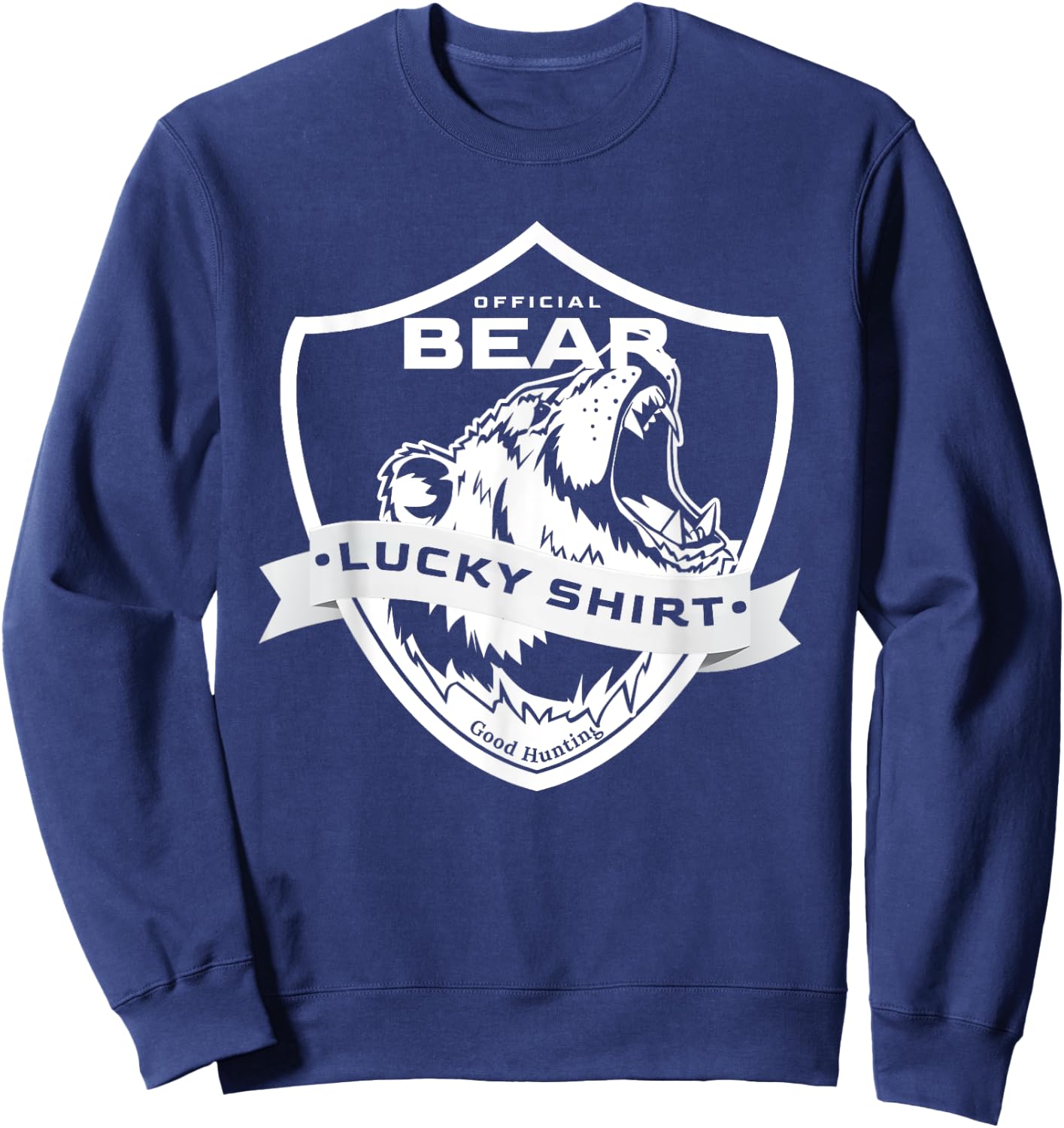 Bear Hunter Lucky Shirt for Bear Hunting Sweatshirt - Sweatshirt | Navy