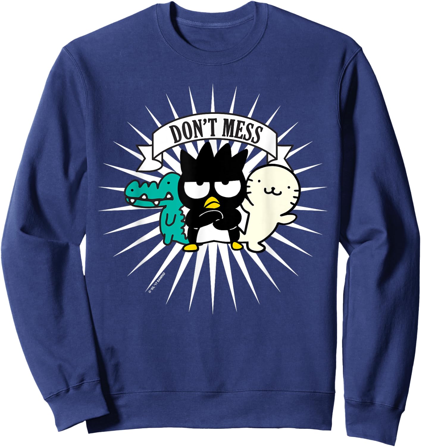 Badtz - Maru and Friends "Don't Mess" Shirt Sweatshirt - Sweatshirt | Navy