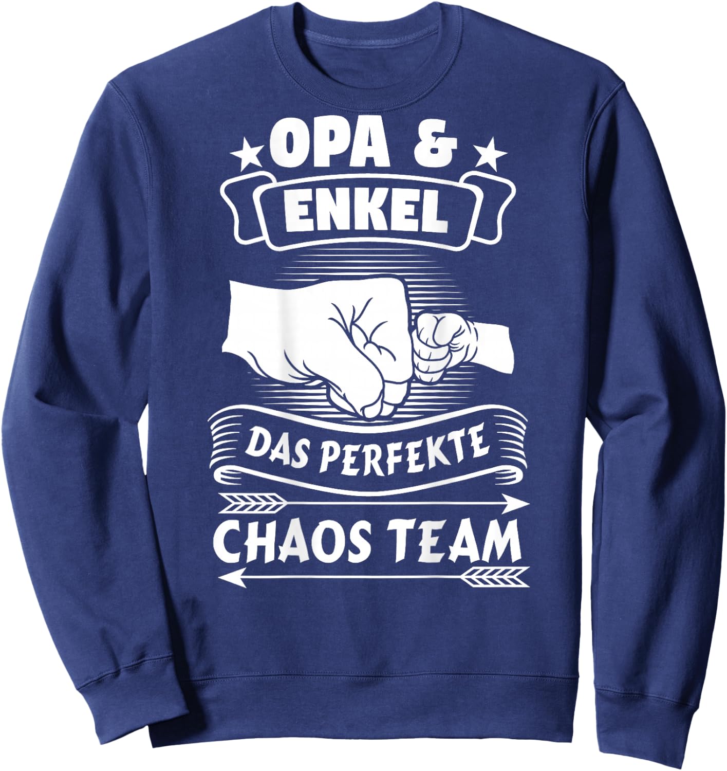 Opa & Enkel Das perfekte Chaos Team Partnerlook Großvater Sweatshirt - Sweatshirt | Navy
