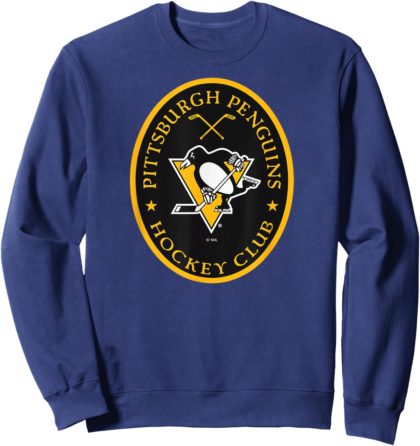 Pittsburgh Penguins Iconic Dark Heather Officially Licensed Sweatshirt - Sweatshirt | Navy