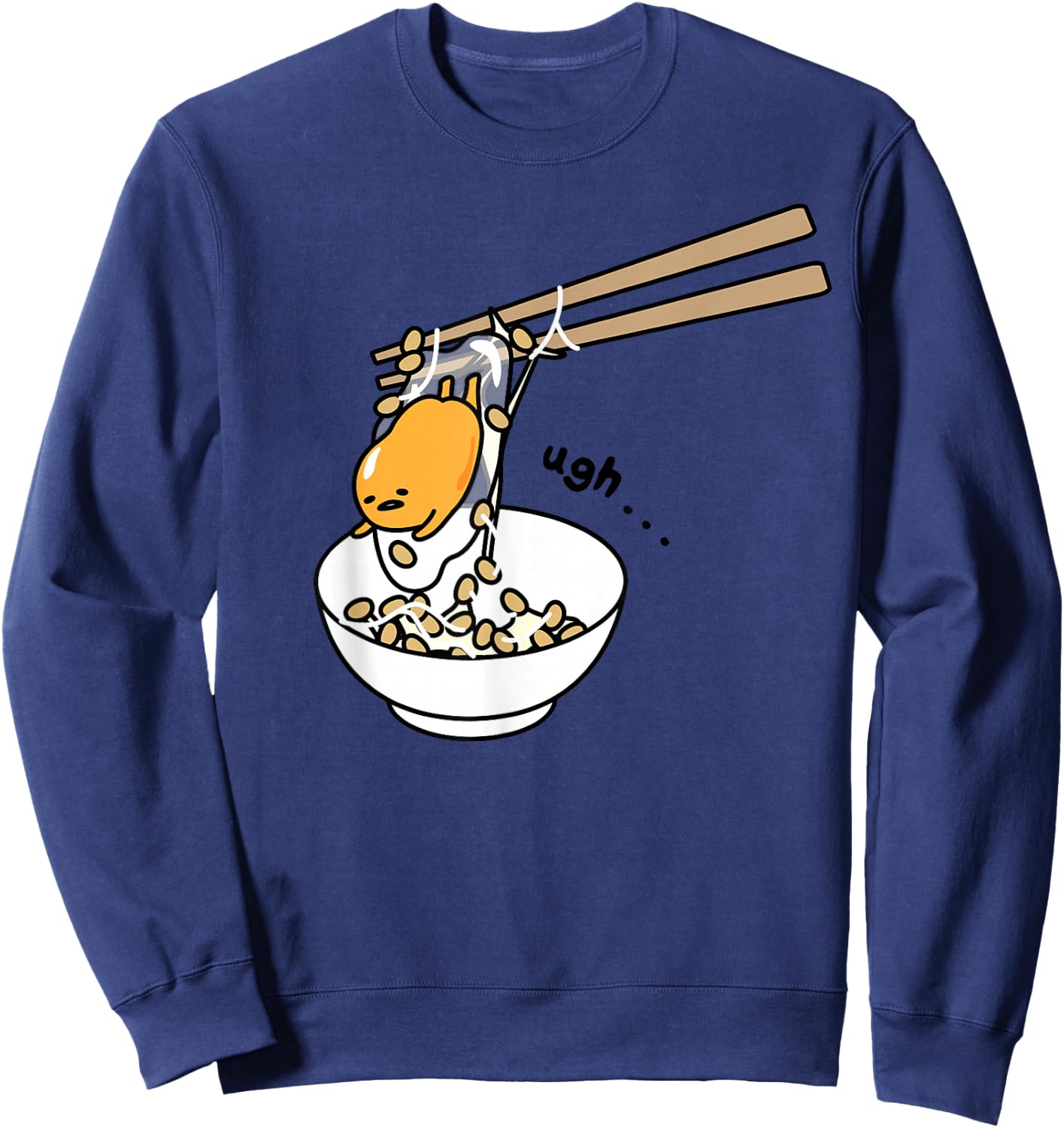 Gudetama Chopsticks Shirt Sweatshirt - Sweatshirt | Navy