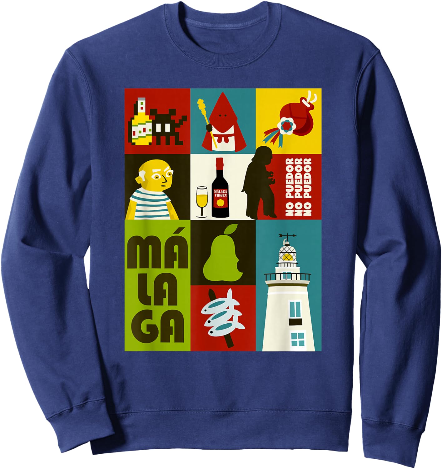 Souvenir Malaga Sweatshirt - Sweatshirt | Navy