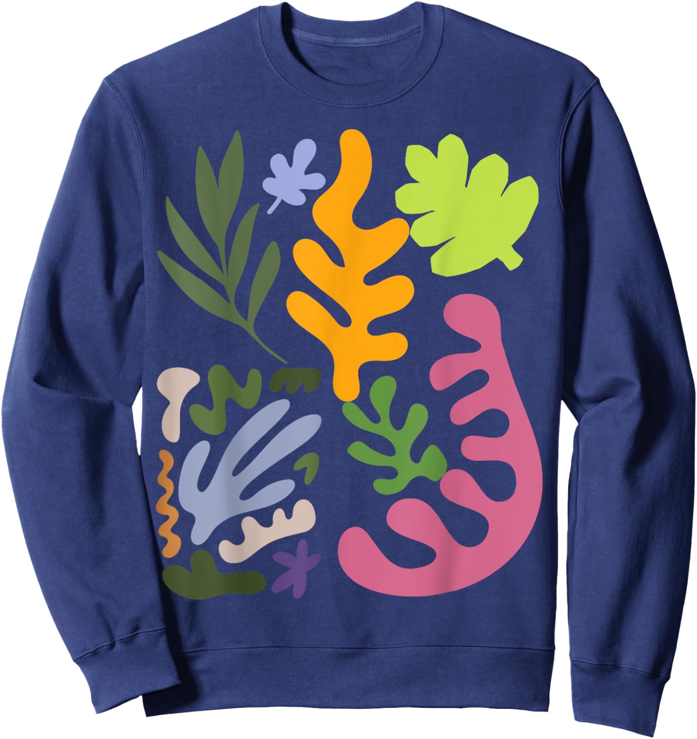 Matisse Painting Aesthetic artificial flower Abstract Autumn Sweatshirt - Sweatshirt | Navy