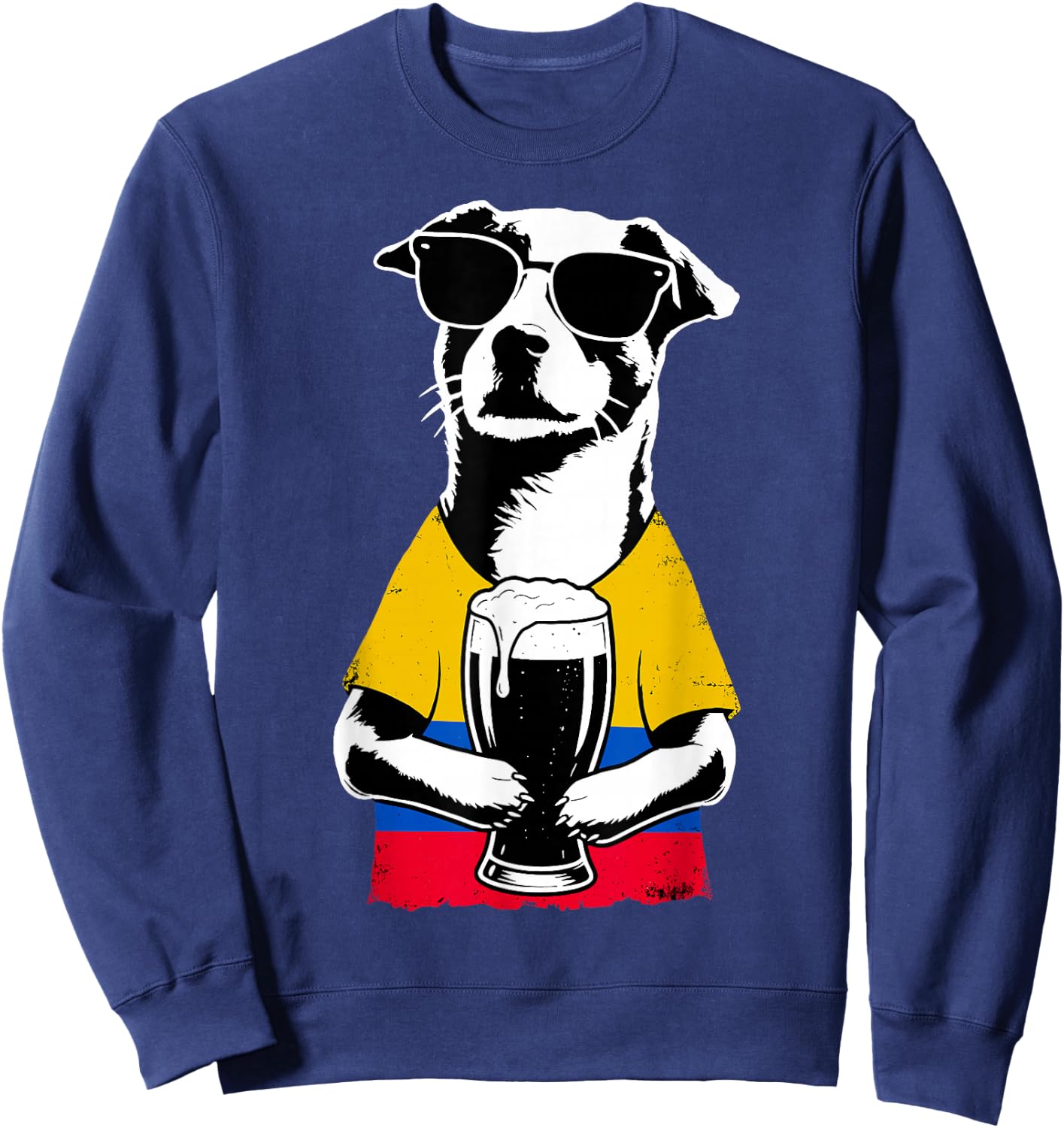 Colombian Flag Men Women Colombia Sweatshirt - Sweatshirt | Navy