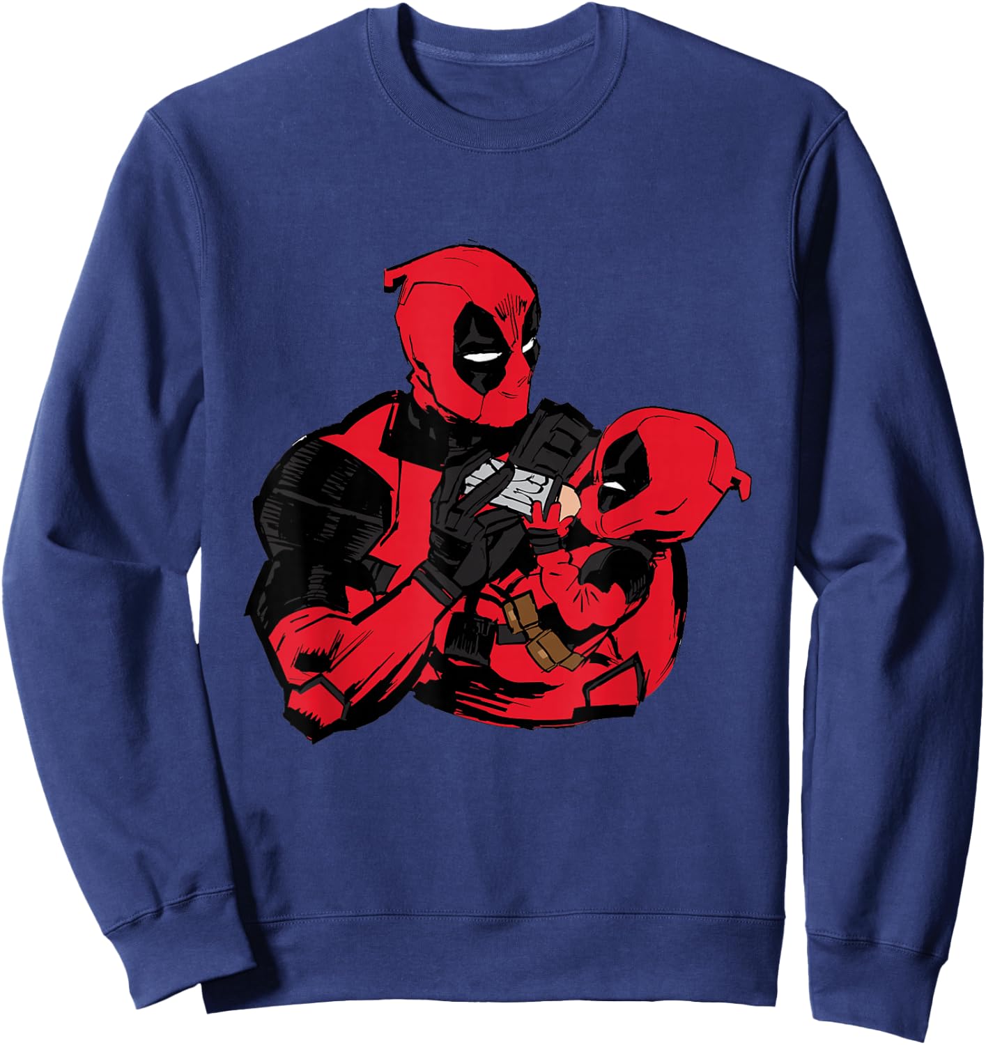 Marvel Studios Deadpool & Wolverine Deadpool and Babypool Sweatshirt - Sweatshirt | Navy