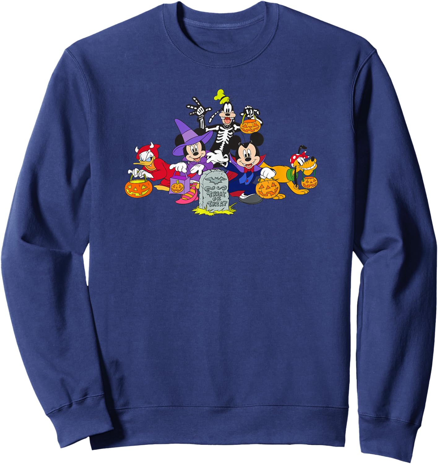 Disney Mickey and Friends Halloween Group Costume Trick! Sweatshirt - Sweatshirt | Navy