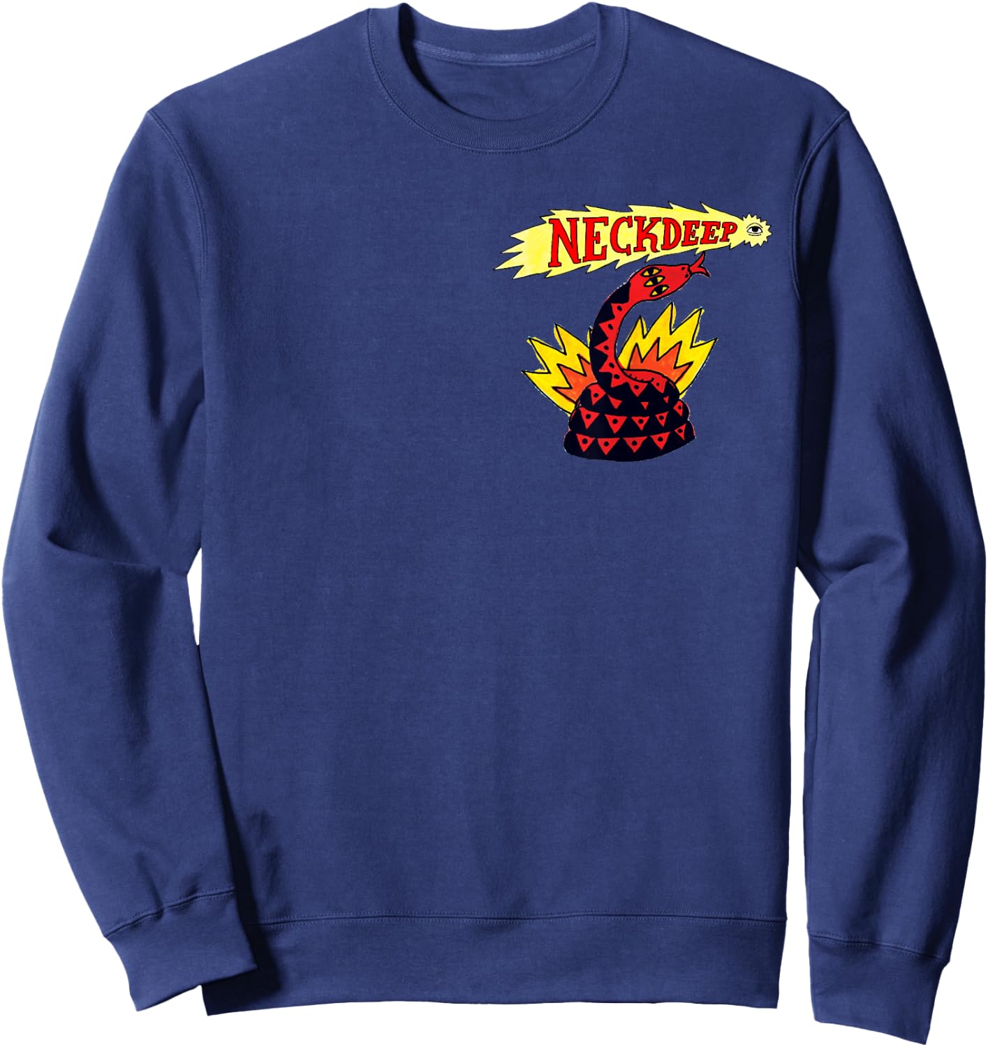 Neck Deep Shooting Eye Sweatshirt - Sweatshirt | Navy