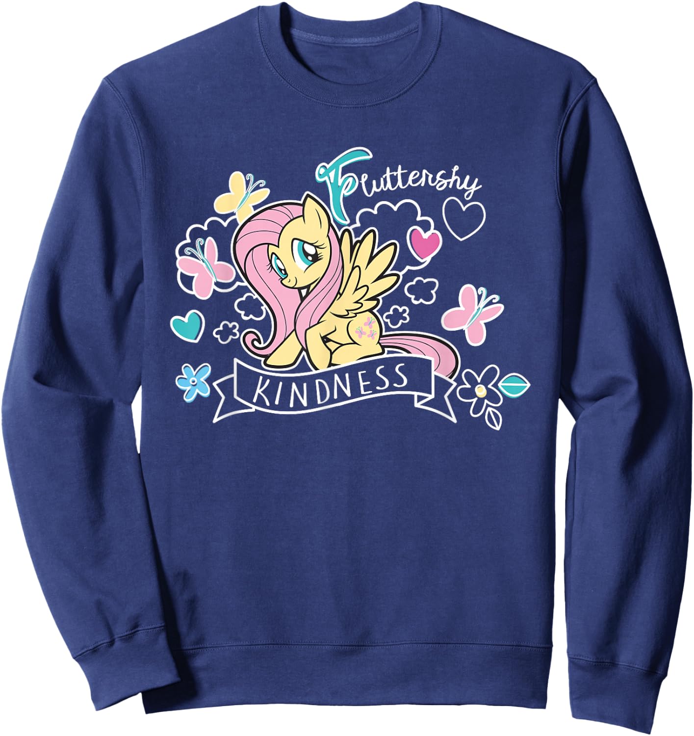 My Little Pony Fluttershy Full Of Kindness Sweatshirt - Sweatshirt | Navy