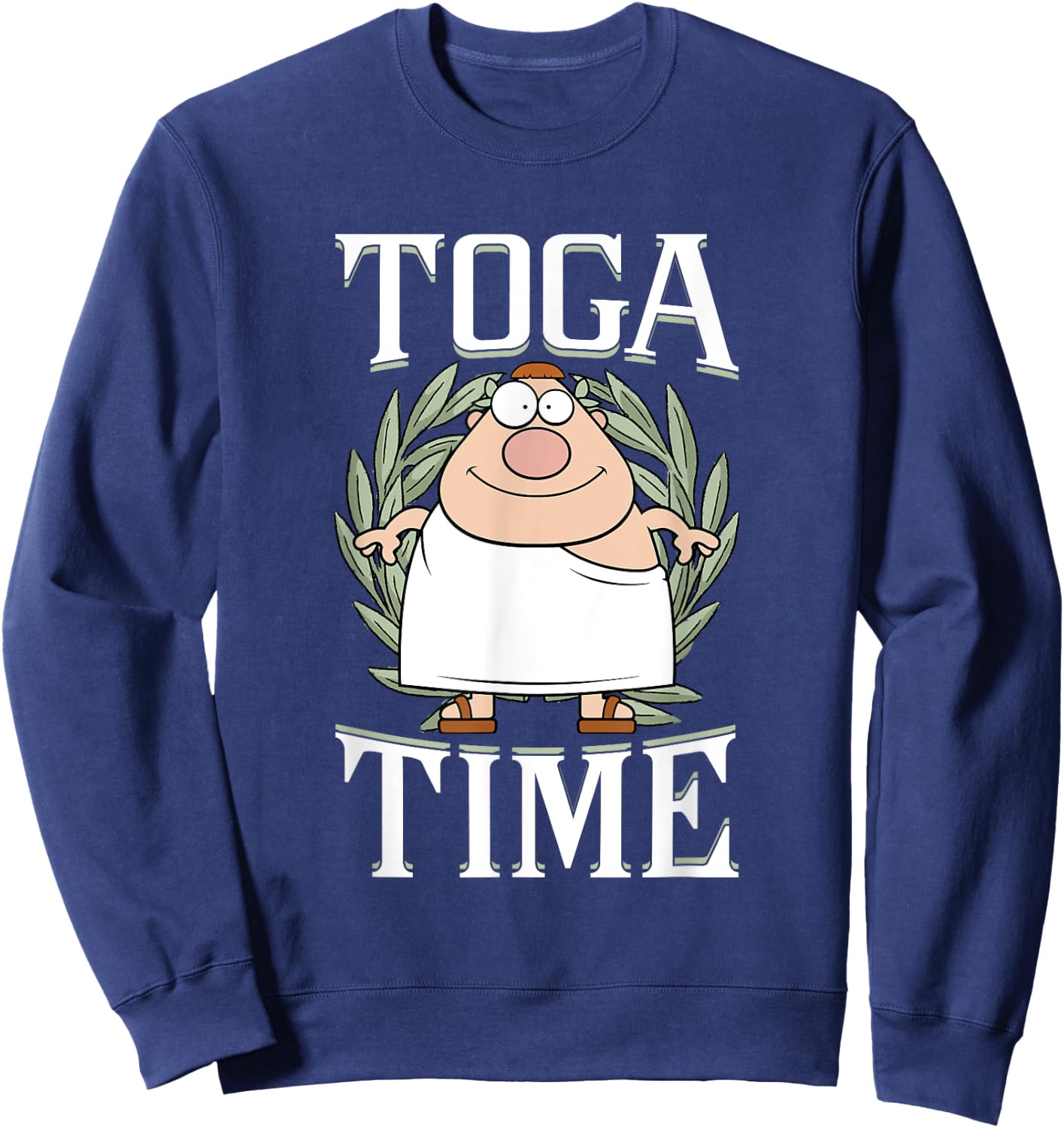 Greek Toga Party College Fraternity Sorority Toga Party Sweatshirt - Sweatshirt | Navy