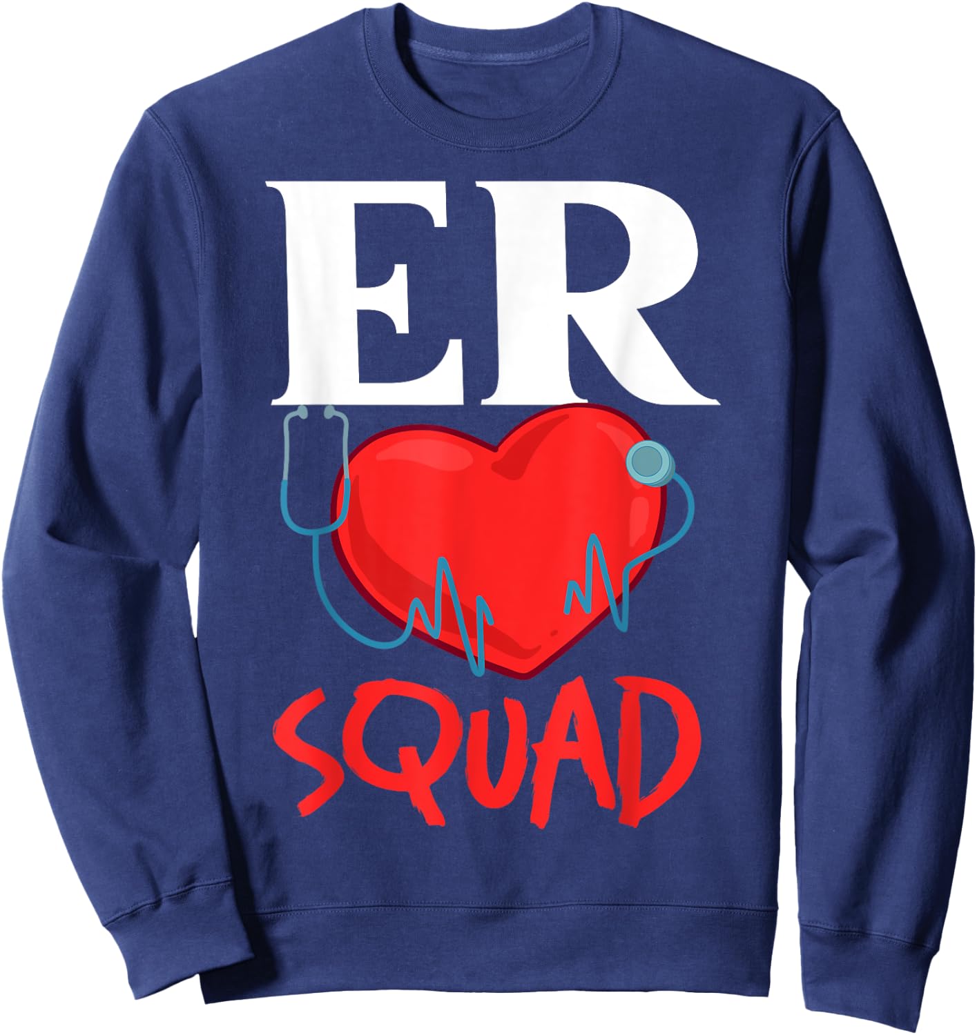 Emergency Room Technician ER Nurse Hospital Department Sweatshirt - Sweatshirt | Navy