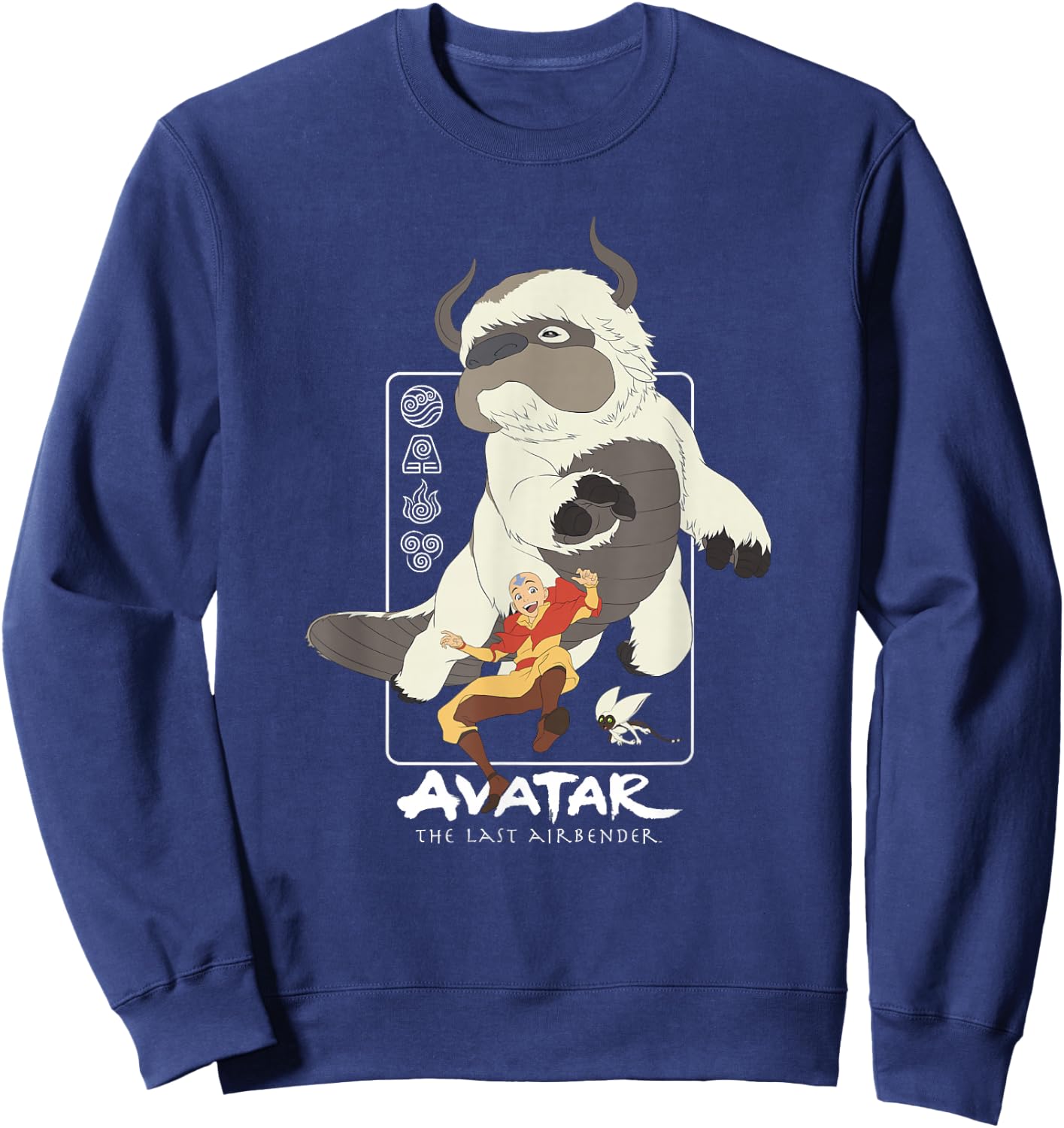 Avatar: The Last Airbender Air Nomad Friends Group Shot Sweatshirt - Sweatshirt | Navy