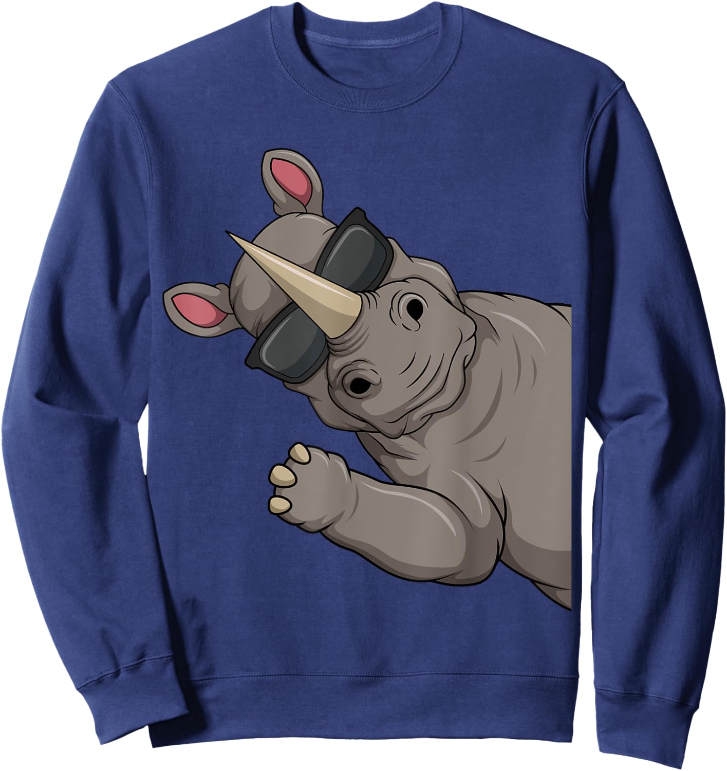Nashorn Kinder Jungen Damen Sweatshirt - Sweatshirt | Navy