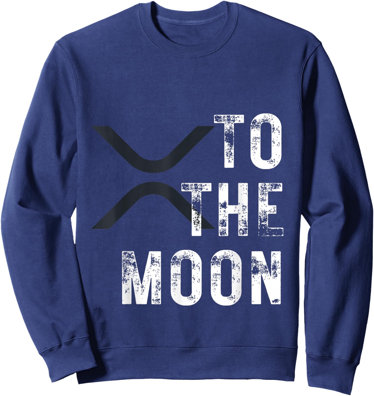 XRP Coin To The Moon XRP Crypto Sweatshirt - Sweatshirt | Navy