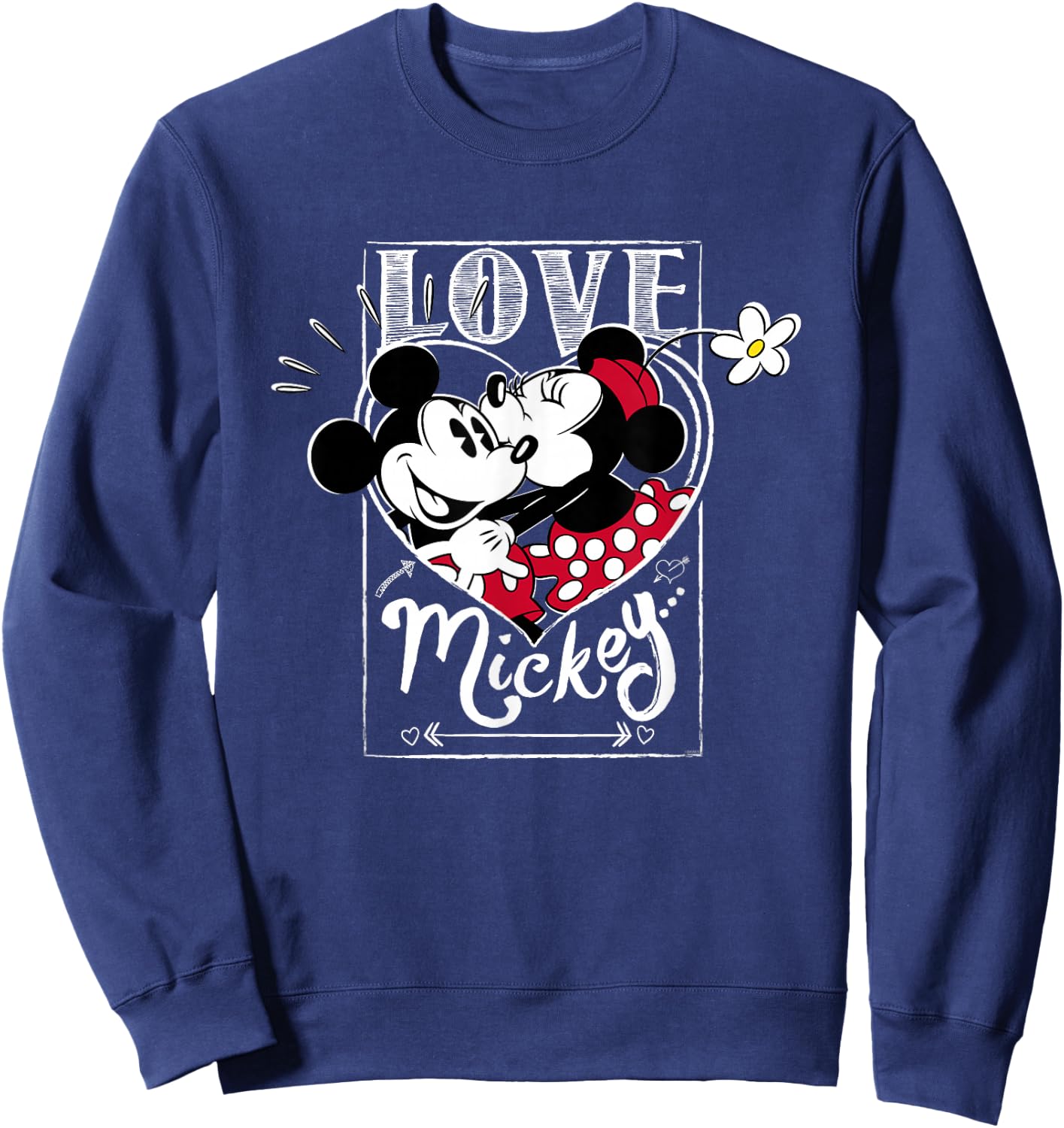 Disney Mickey & Minnie Mouse Love Mickey… Valentine’s Day Sweatshirt - Sweatshirt | Navy