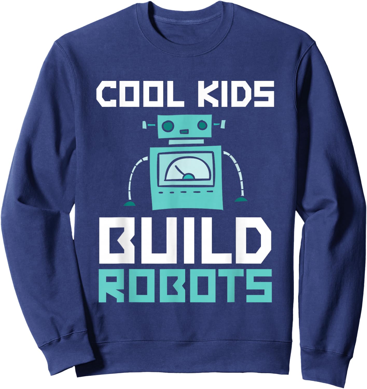 Cool Children's Building Robot Robot Sweatshirt - Sweatshirt | Navy