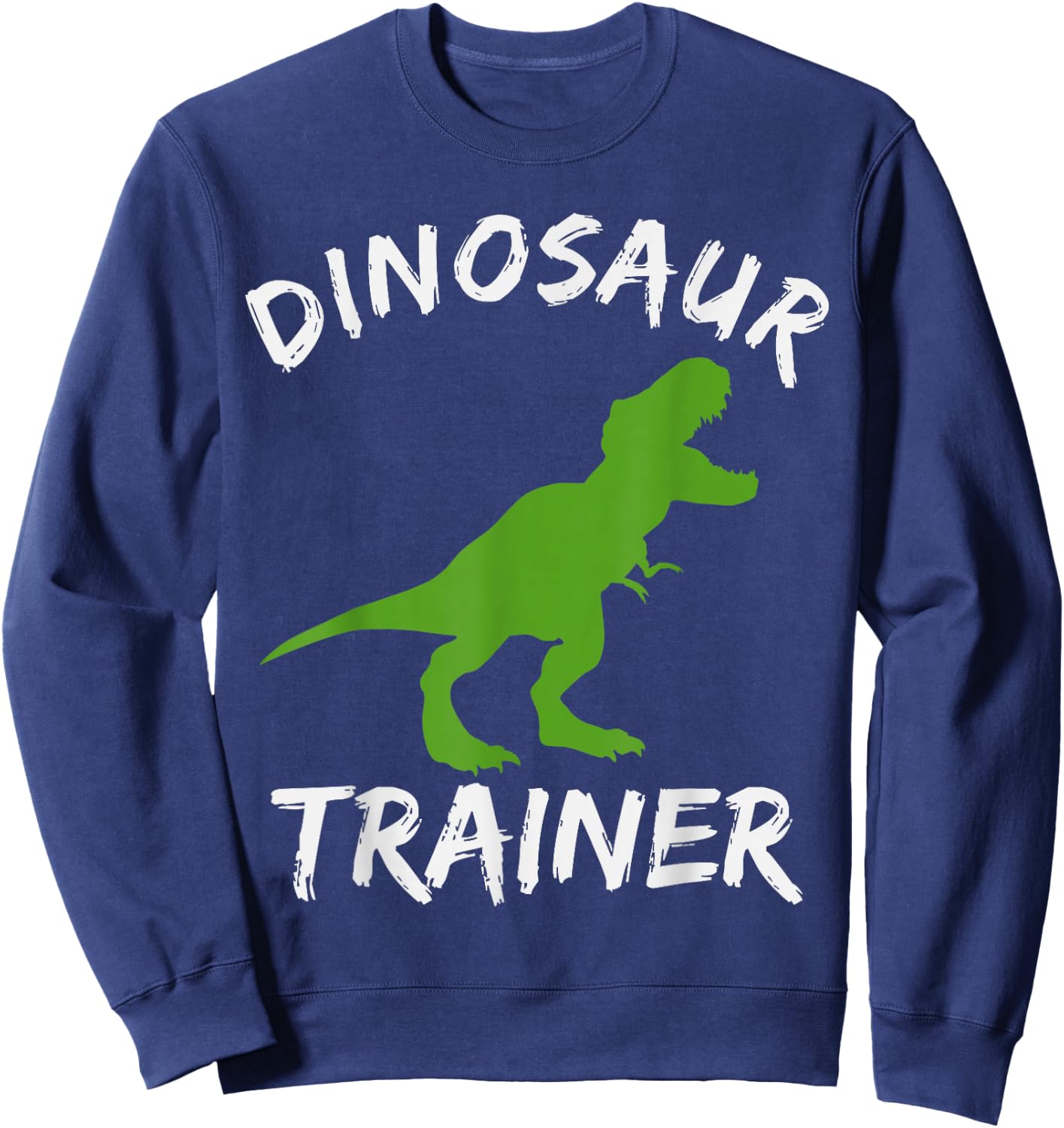 Dinosaur Trainer Lazy Halloween Costume T-rex Dino Boy Kids Sweatshirt - Sweatshirt | Navy
