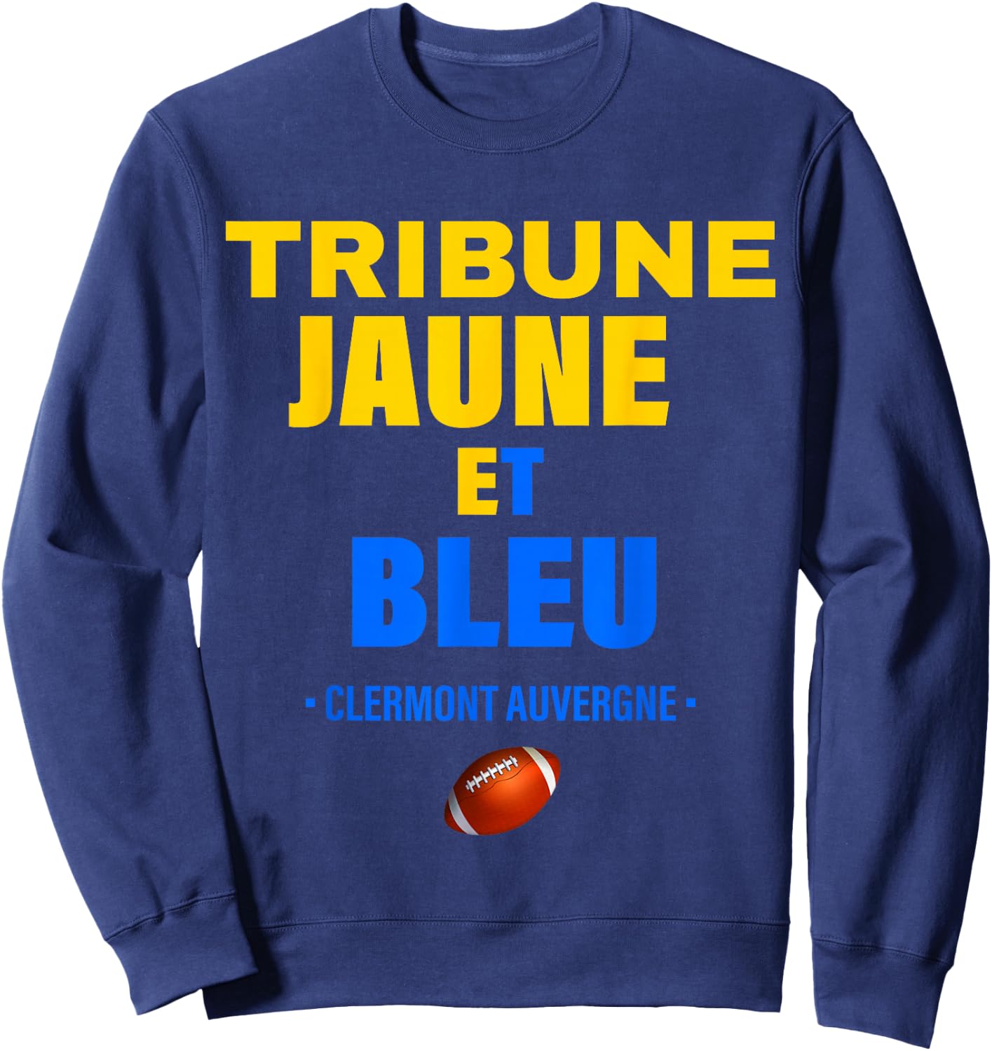 Supporter Rugby Clermont Auvergne Tribune Yellow And Blue , Black, S Sweatshirt - Sweatshirt | Navy