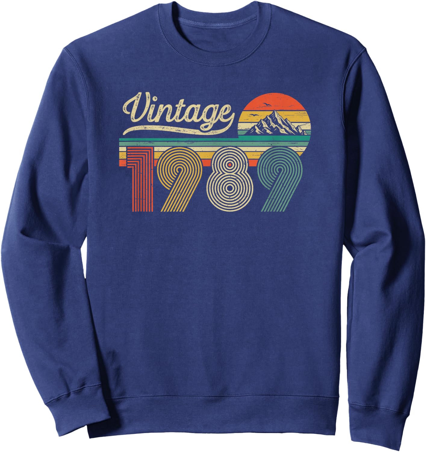 Vintage 1989 Man Woman Birthday - Born in 1989 Original Sweatshirt - Sweatshirt | Navy