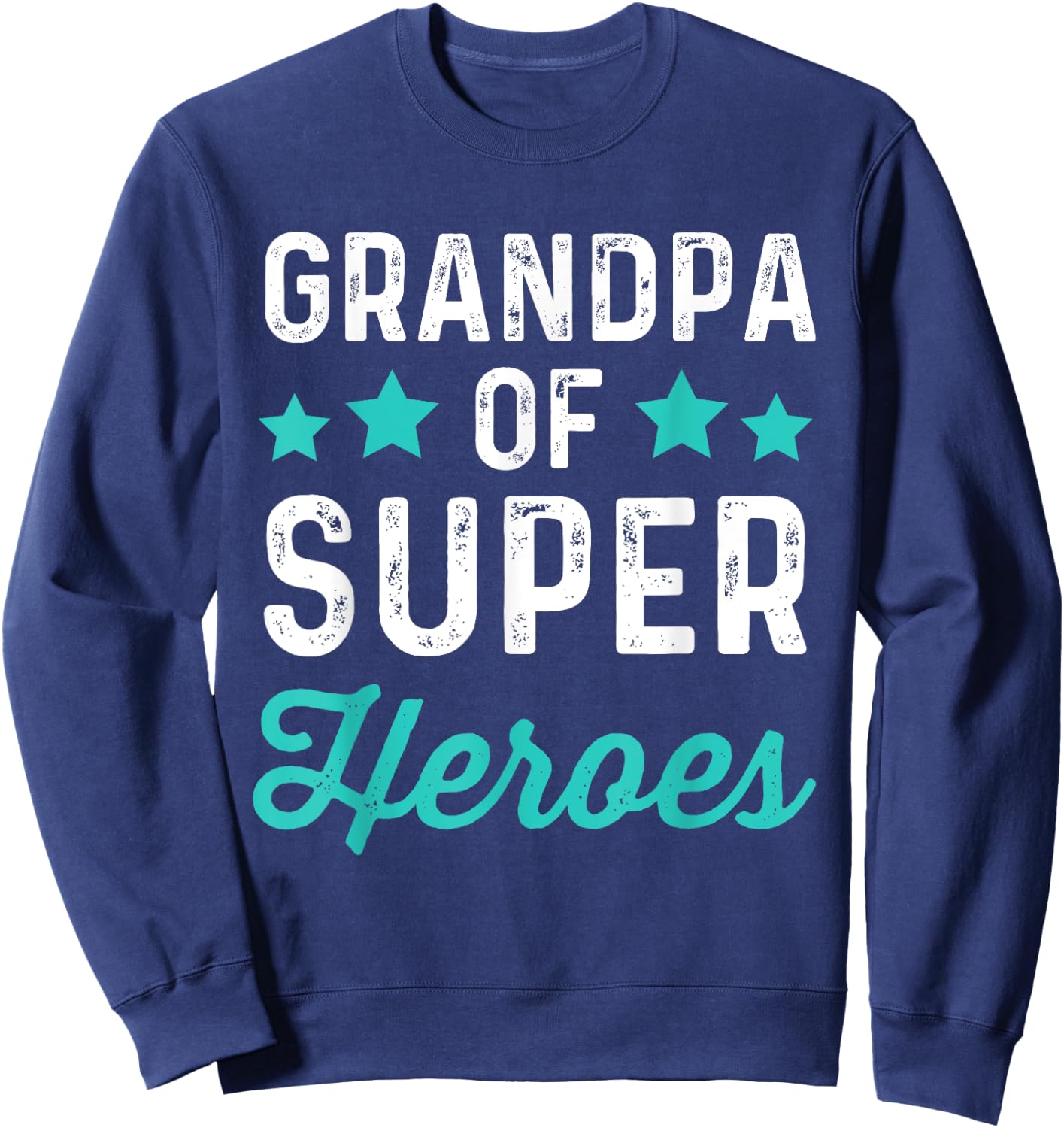 Grandpa Super Heroes | Funny Superhero Grampa Shirt Sweatshirt - Sweatshirt | Navy