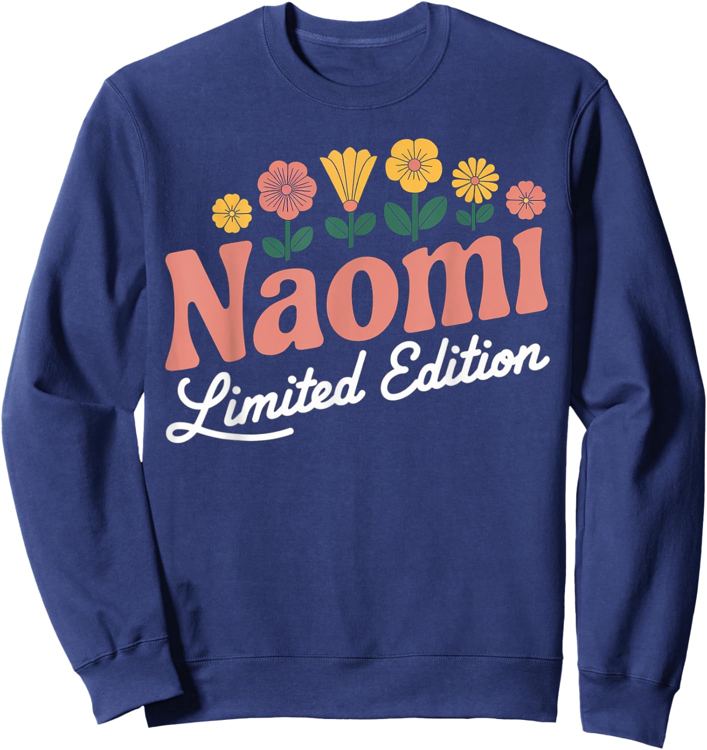 Naomi Limited Edition Vintage Custom Name Wife Grandma Sweatshirt - Sweatshirt | Navy