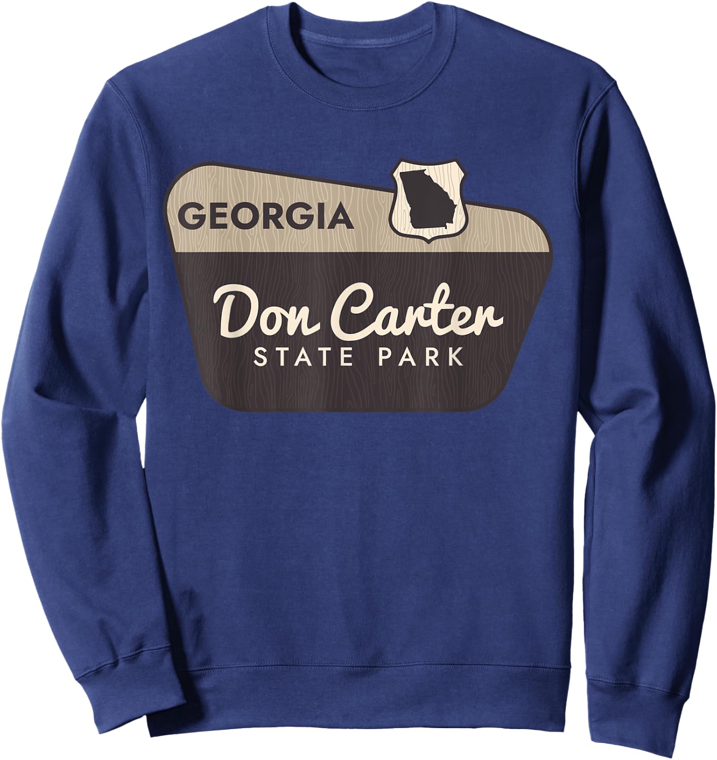 Don Carter State Park Georgia Welcome Sign Vacation Sweatshirt - Sweatshirt | Navy