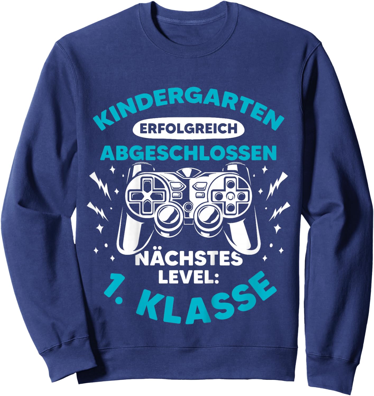 Schulkind cooles Gamer Zocker Jungs Einschulung Schulanfang Sweatshirt - Sweatshirt | Navy