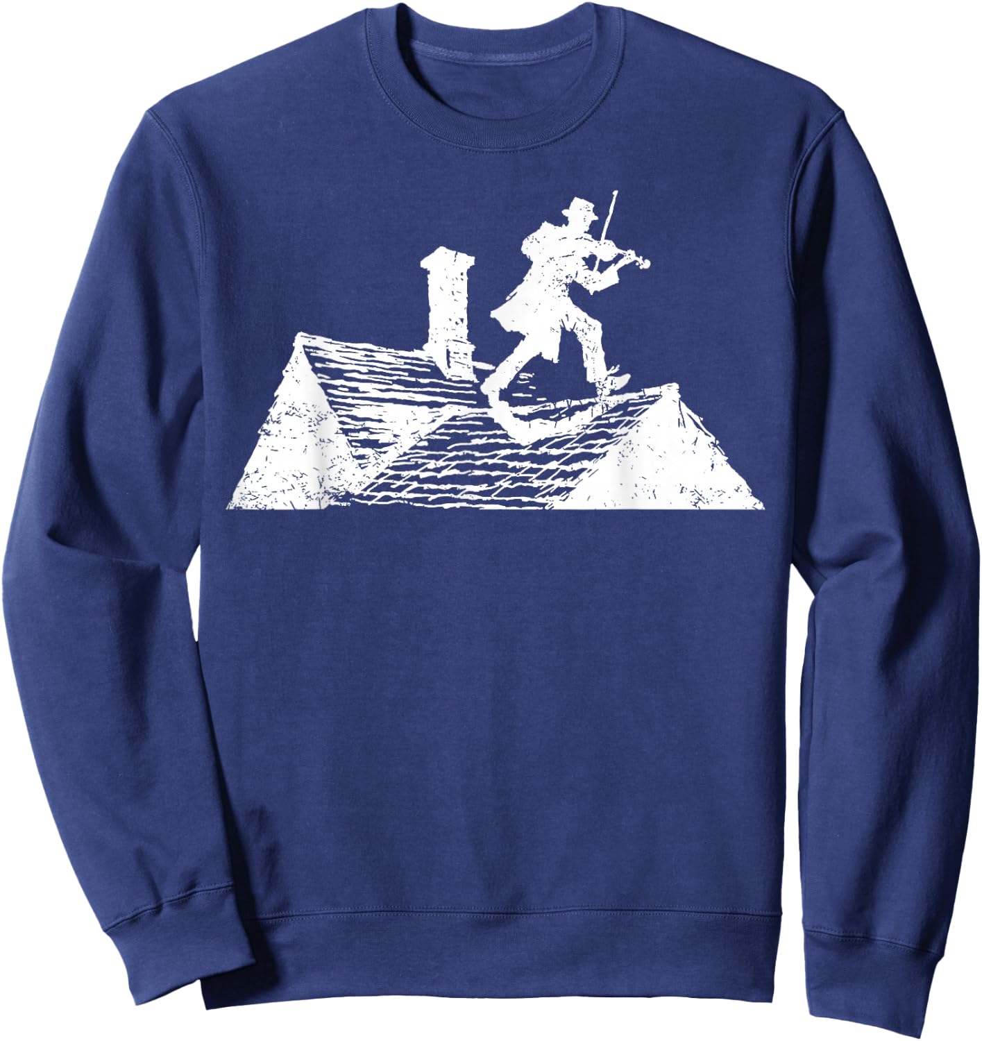 Fiddler On Roof Retro Musical Theater Broadway Theatre Sweatshirt - Sweatshirt | Navy