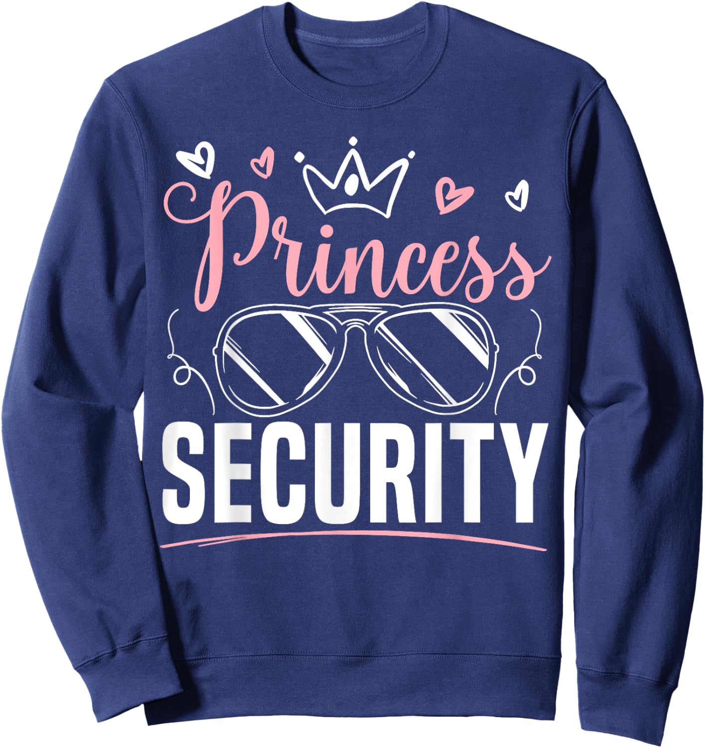 Prinzessinnen-Sicherheitsdesign für eine Ankündigung des großen Bruders Sweatshirt - Sweatshirt | Navy