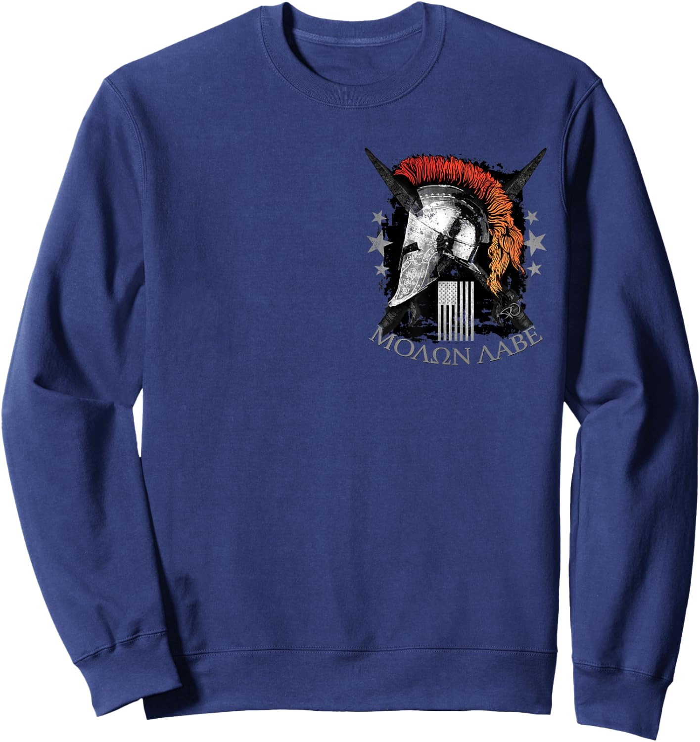 Epic USA Molon Labe Come and Take Them Spartan 2nd Amendment Sweatshirt - Sweatshirt | Navy
