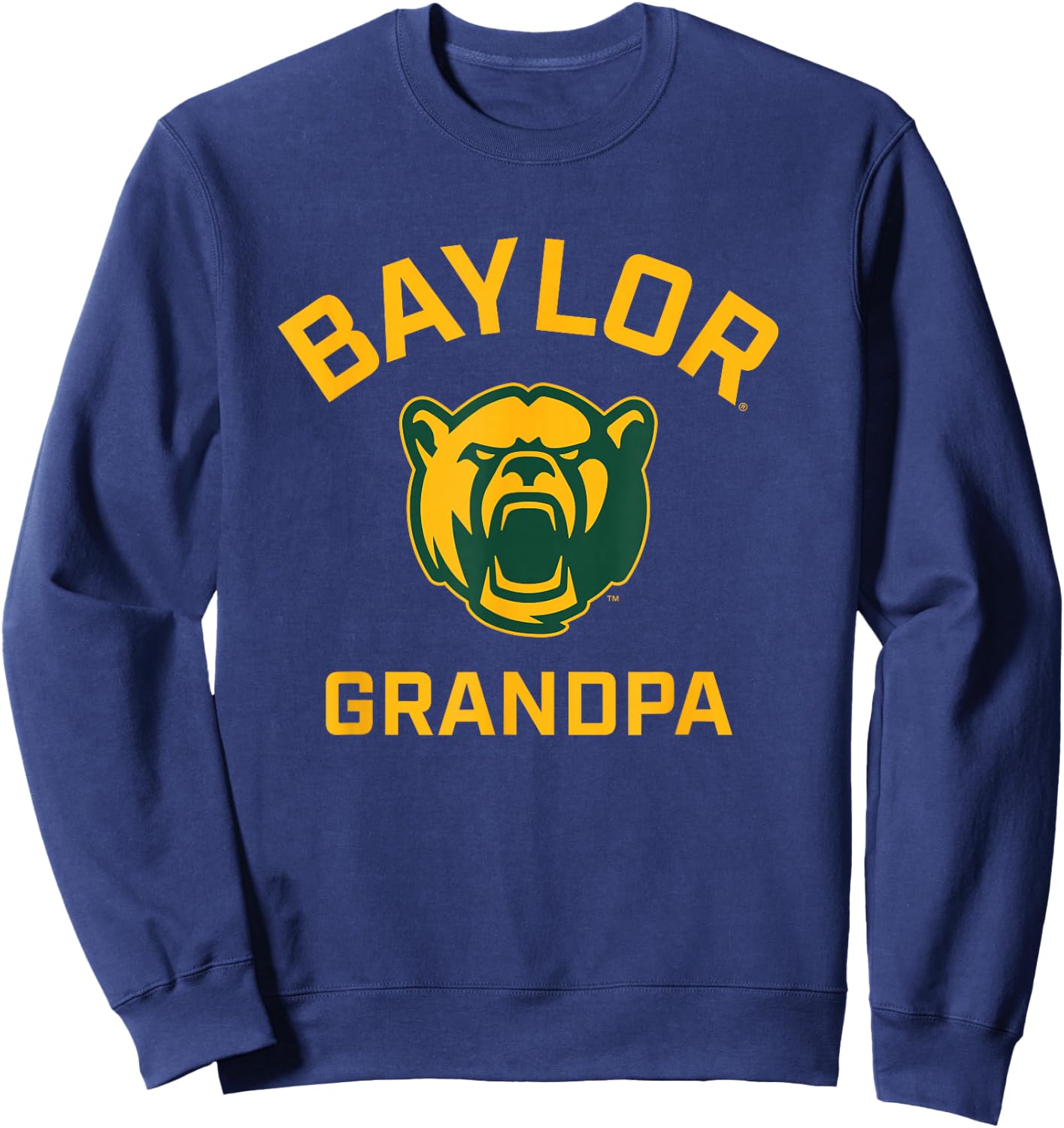 Baylor University Bears Arched Grandpa Sweatshirt - Sweatshirt | Navy