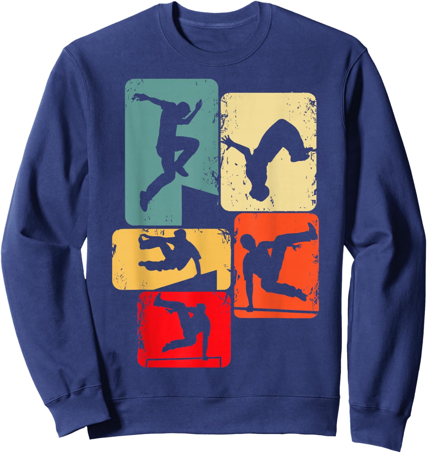 Parkour Parcouring Parcour Kinder Jungen Sweatshirt - Sweatshirt | Navy