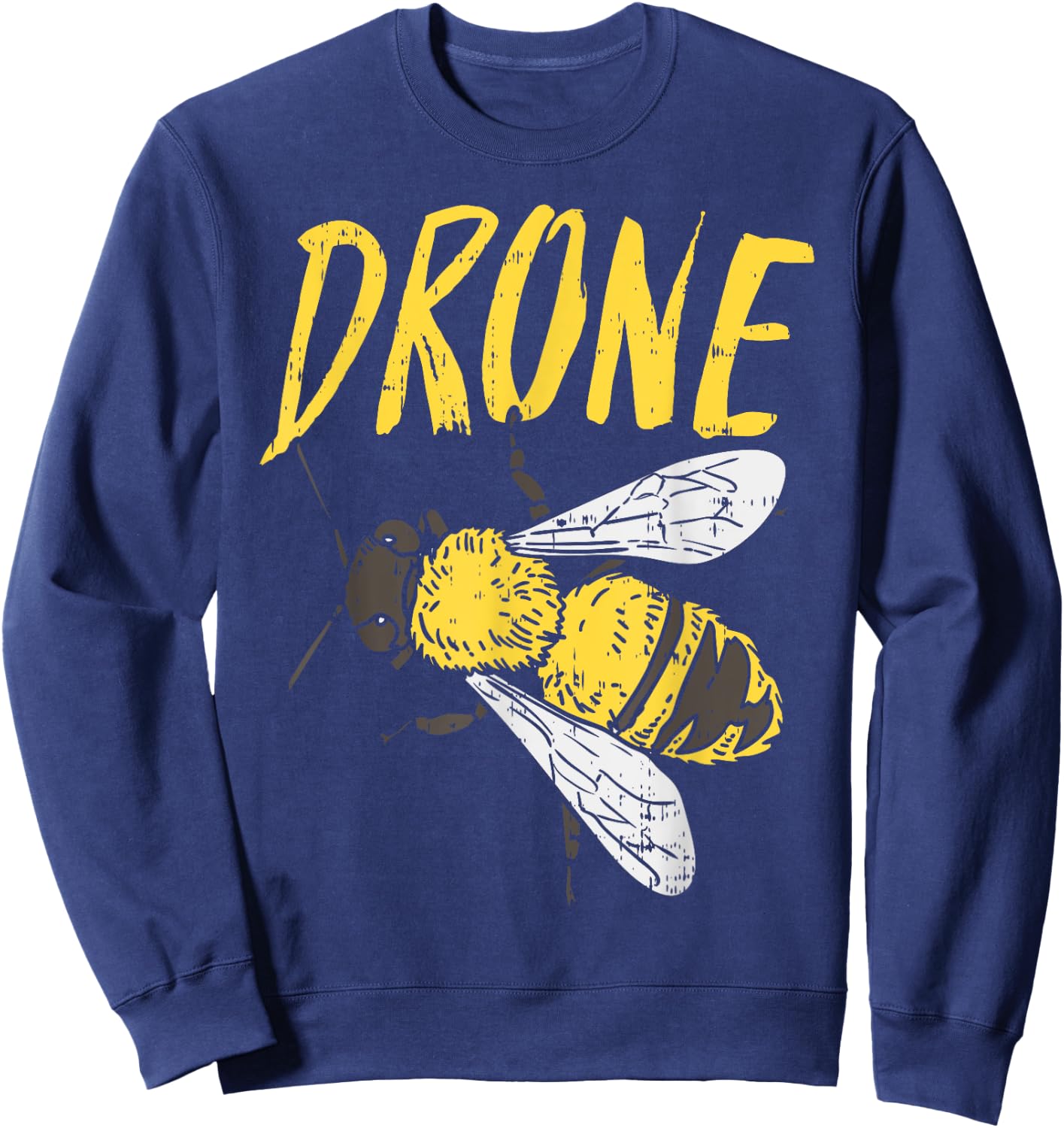 Drone Bee Funny Beekeeping Apiarist Beekeeper Dad Men Gift Sweatshirt - Sweatshirt | Navy