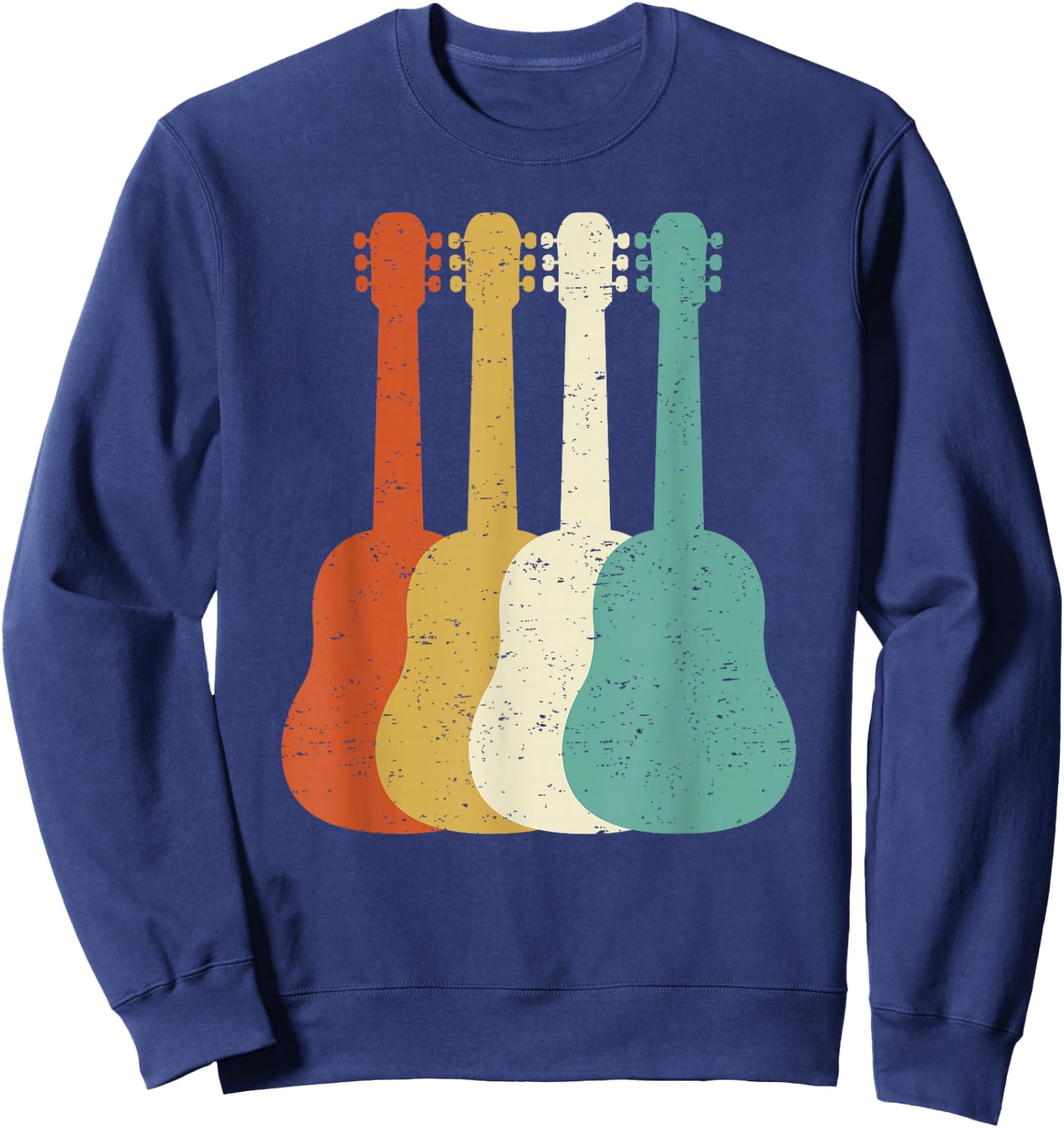 Retro Guitar Player Saying Guitarist I Vintage Guitars Sweatshirt - Sweatshirt | Navy