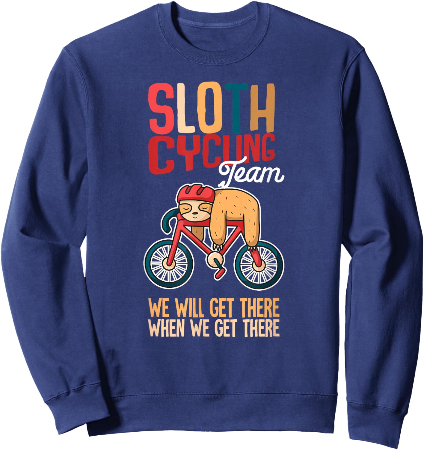 Sloth Cycling Team Sweatshirt - Sweatshirt | Navy