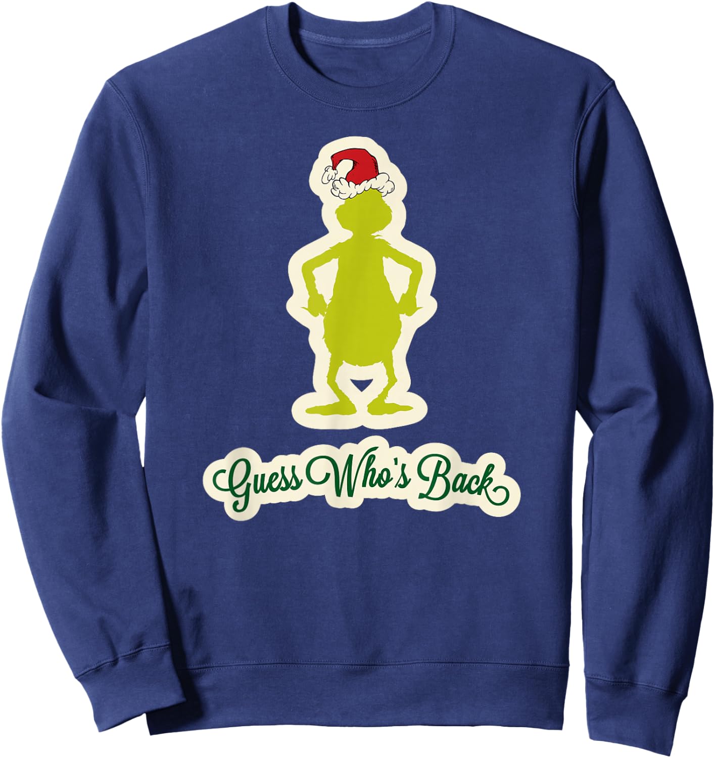 Dr. Seuss Grinch Guess Who's Back Sweatshirt - Sweatshirt | Navy