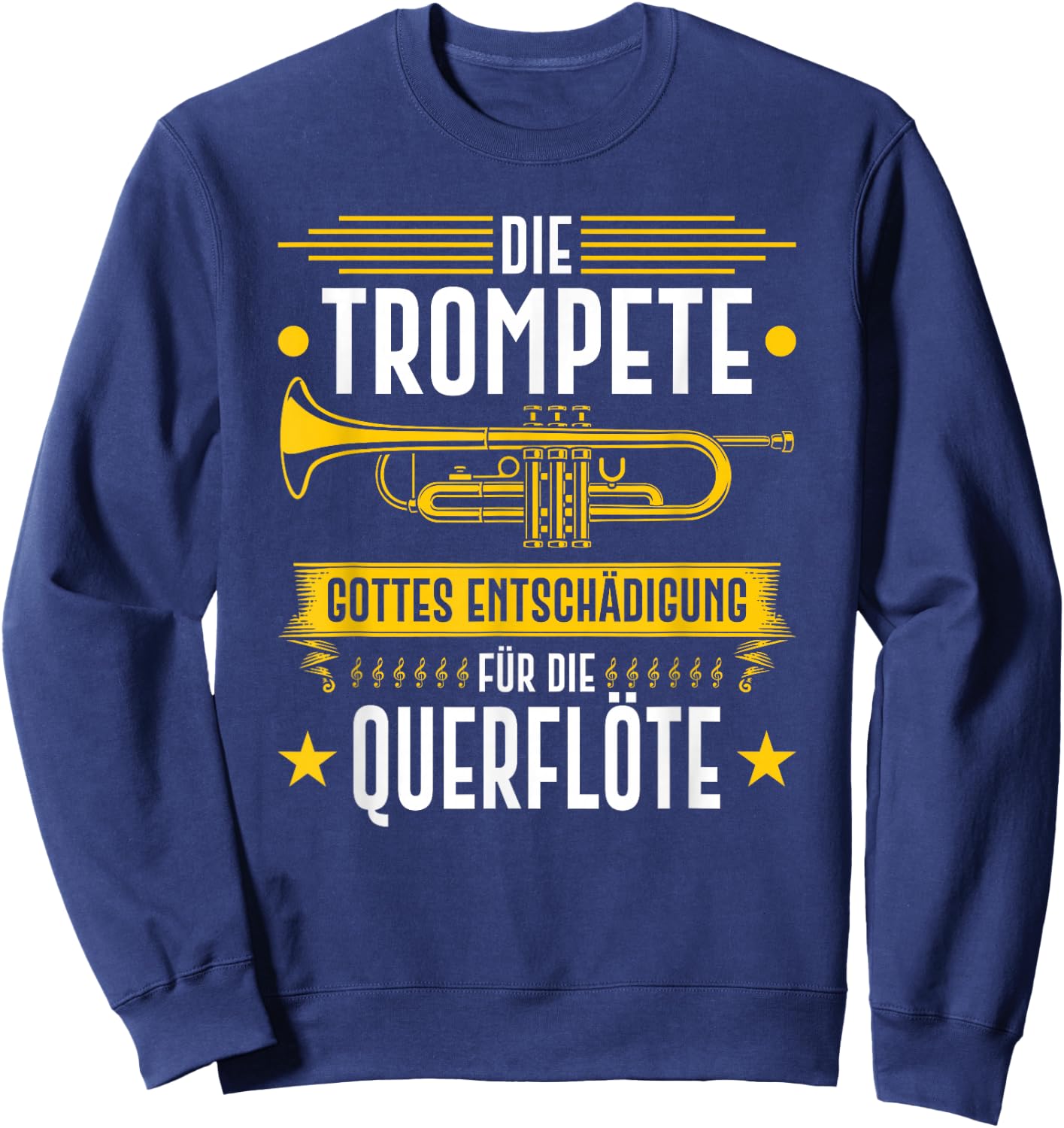 Trumpet Entschädigung, Blasmusik Festival Trumpeter , black Sweatshirt - Sweatshirt | Navy