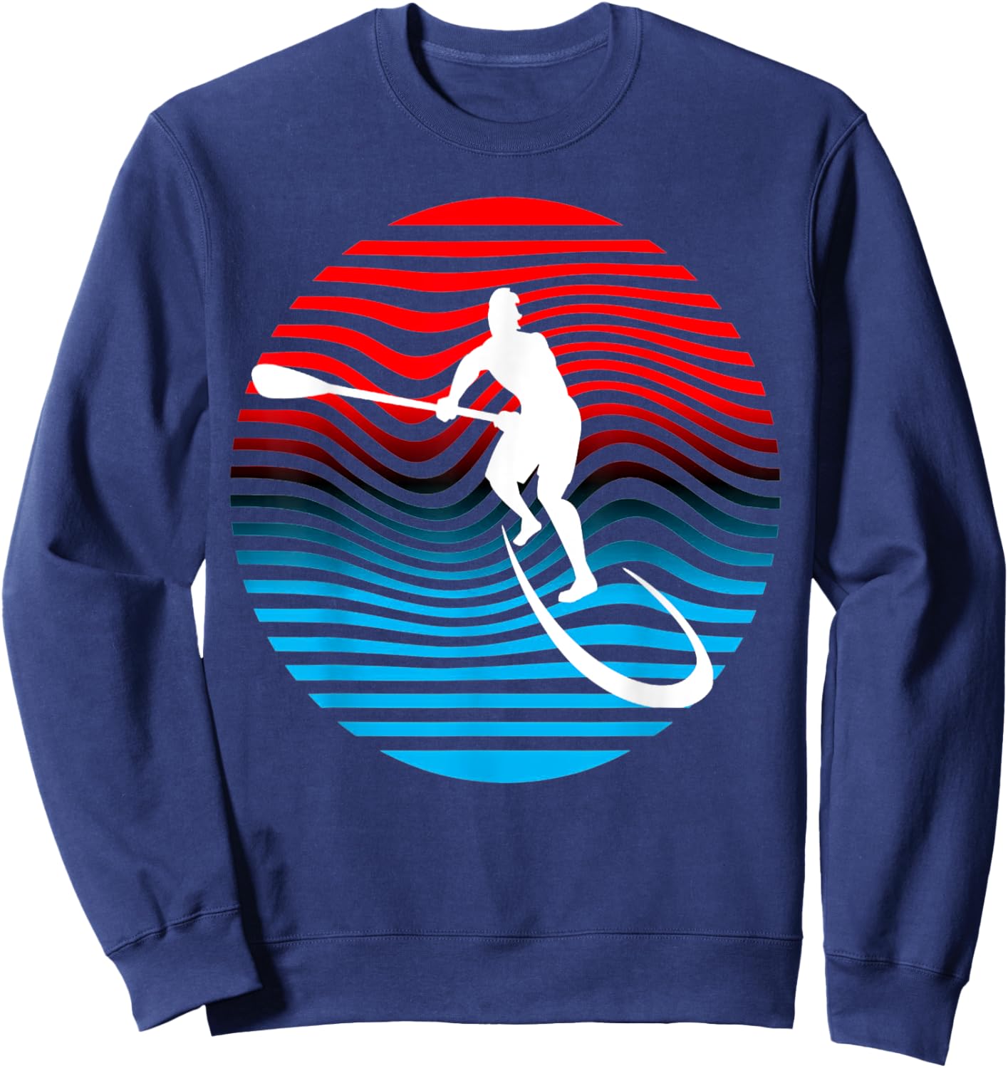 SUP Stand Up Paddle Boarding Surf Board Surfing Sweatshirt - Sweatshirt | Navy