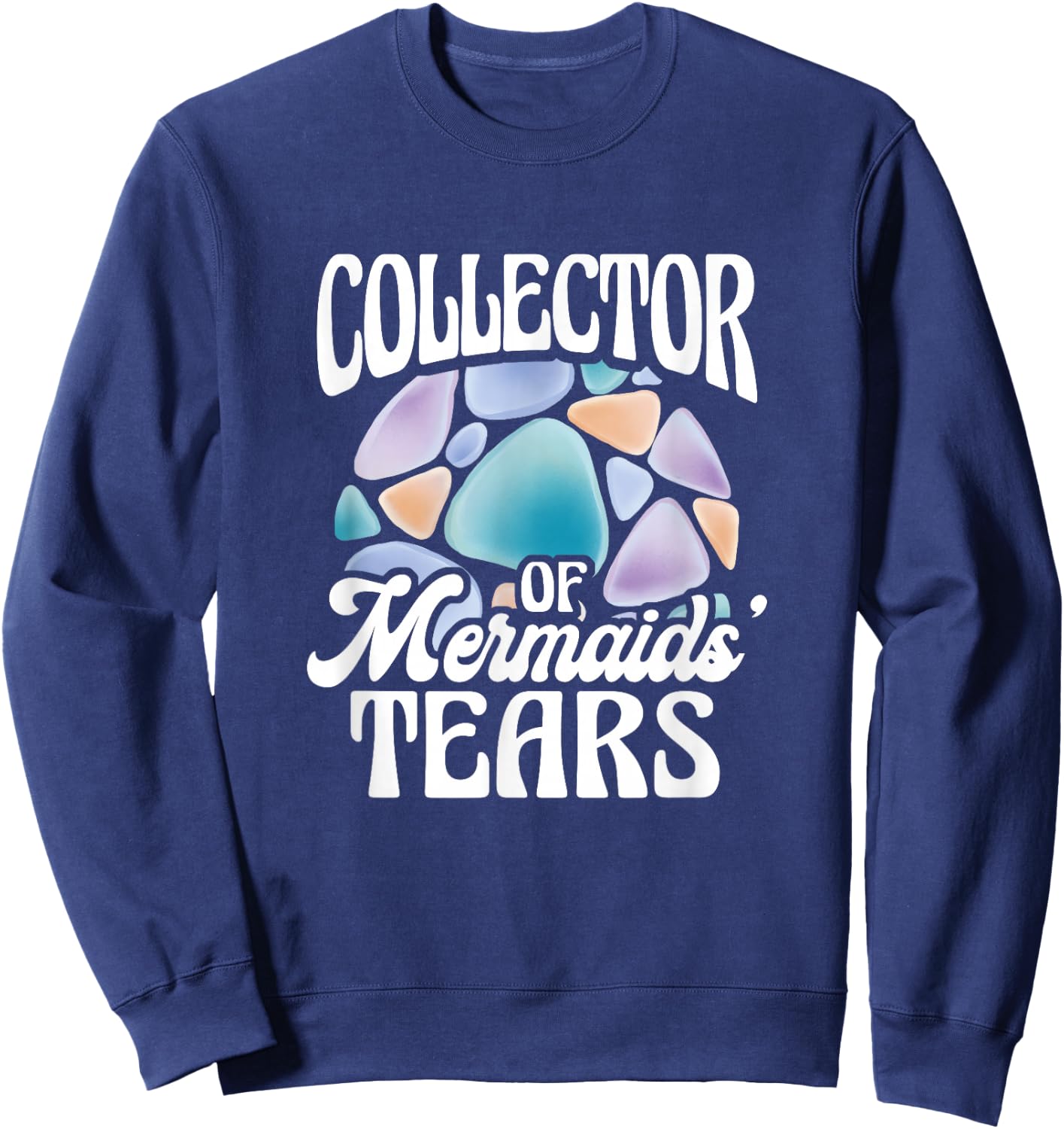 Collector Of Mermaids' Tears Fantasy Dream Sweatshirt - Sweatshirt | Navy