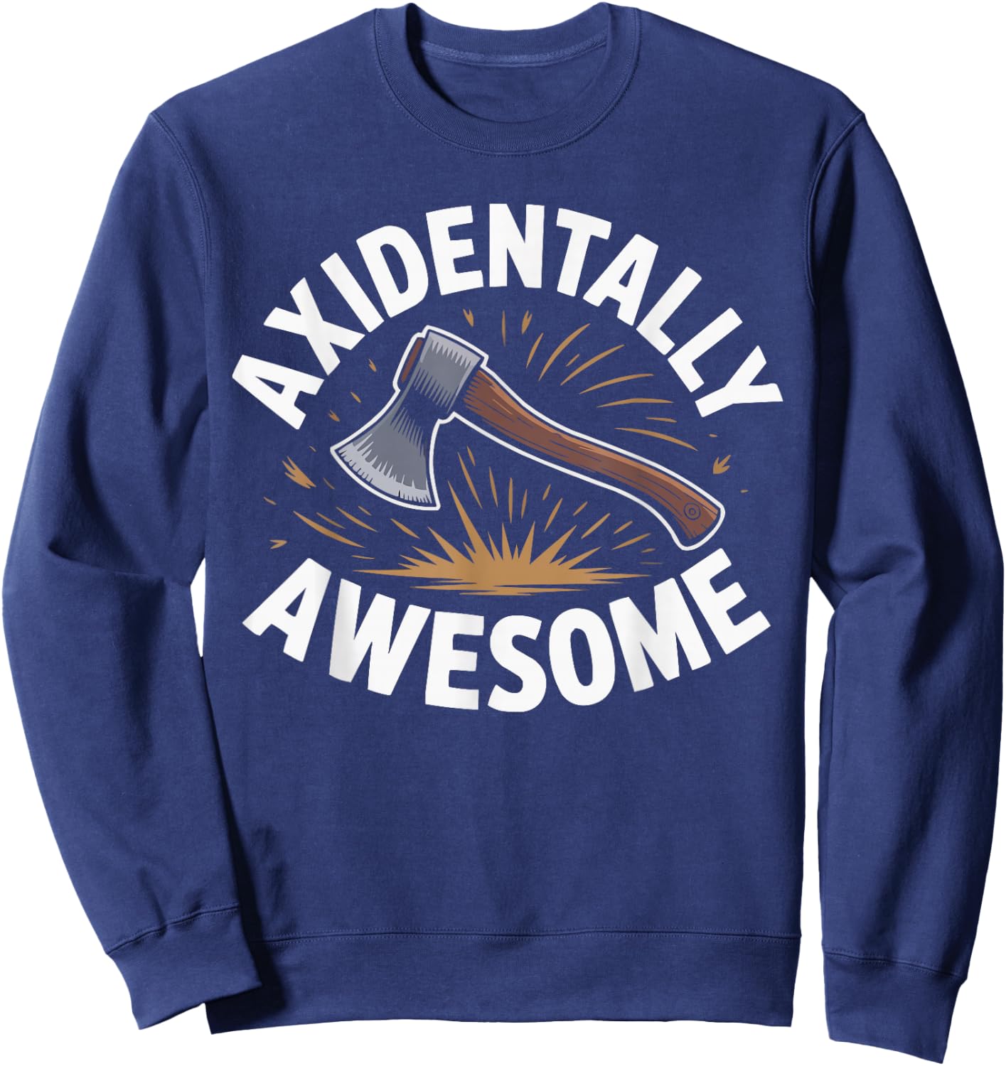 Axe Throwing Bullseye Axe Thrower Hachet Throwing Axes Sweatshirt - Sweatshirt | Navy